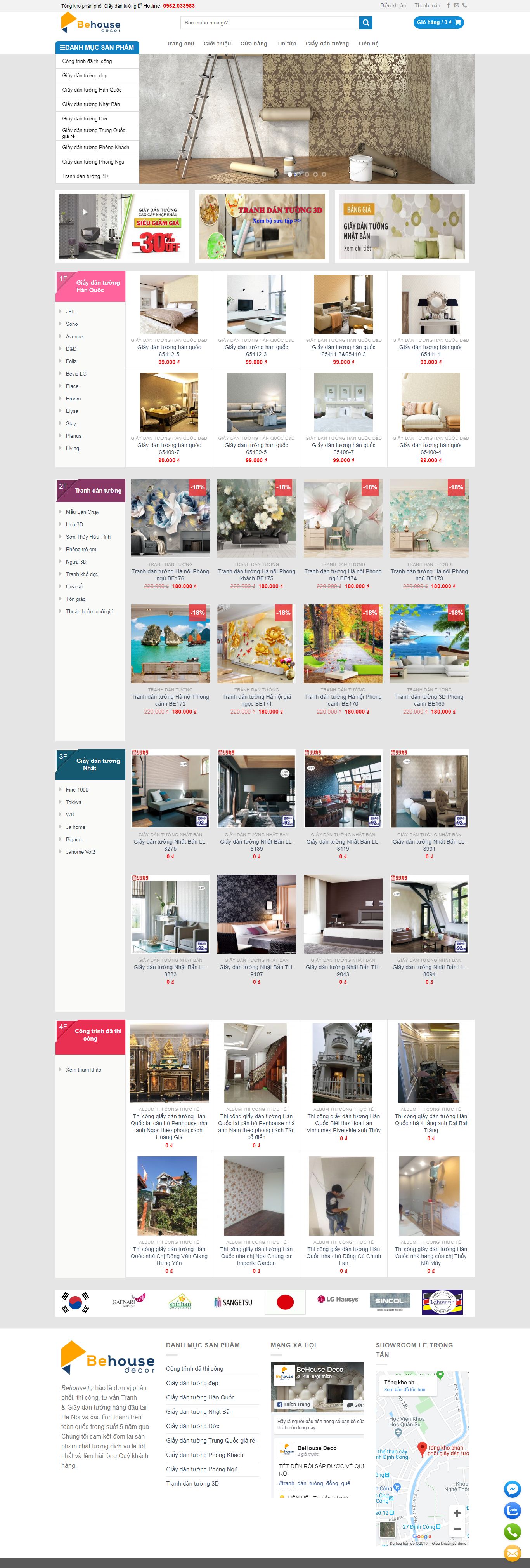 Thiết kế Web tranh dán tường khotranhdantuong.com