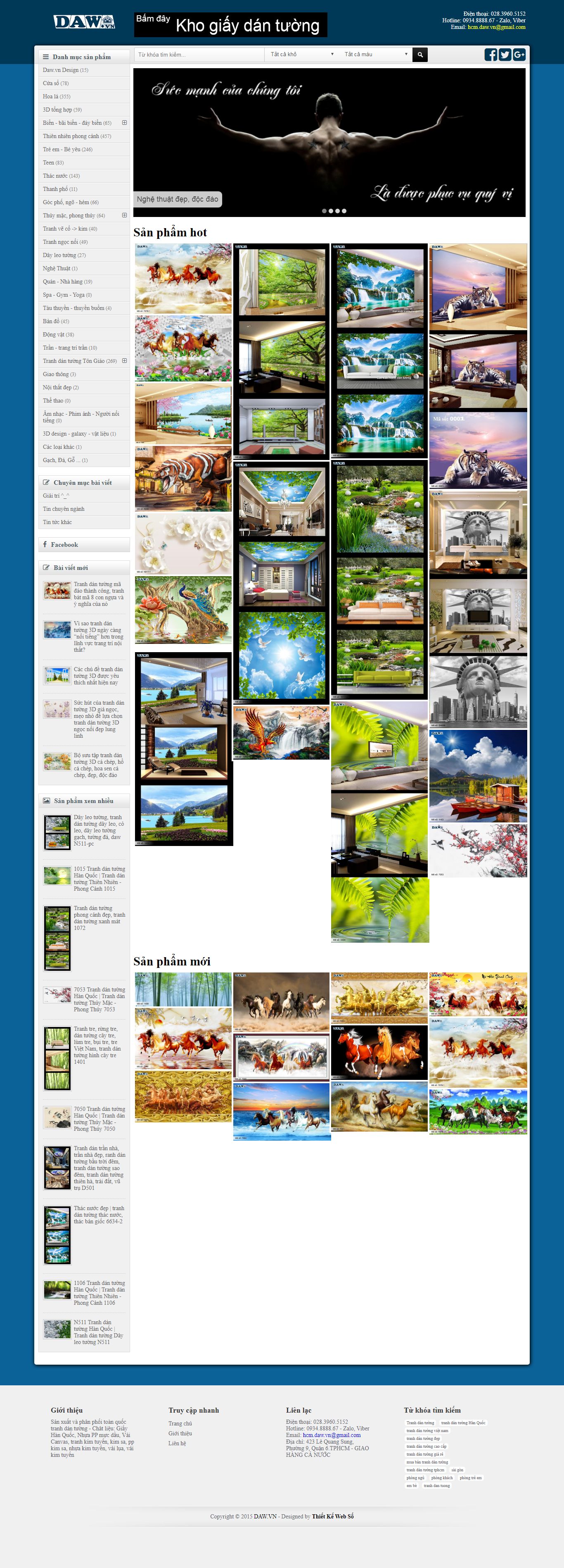 Thiết kế Web tranh dán tường daw.vn