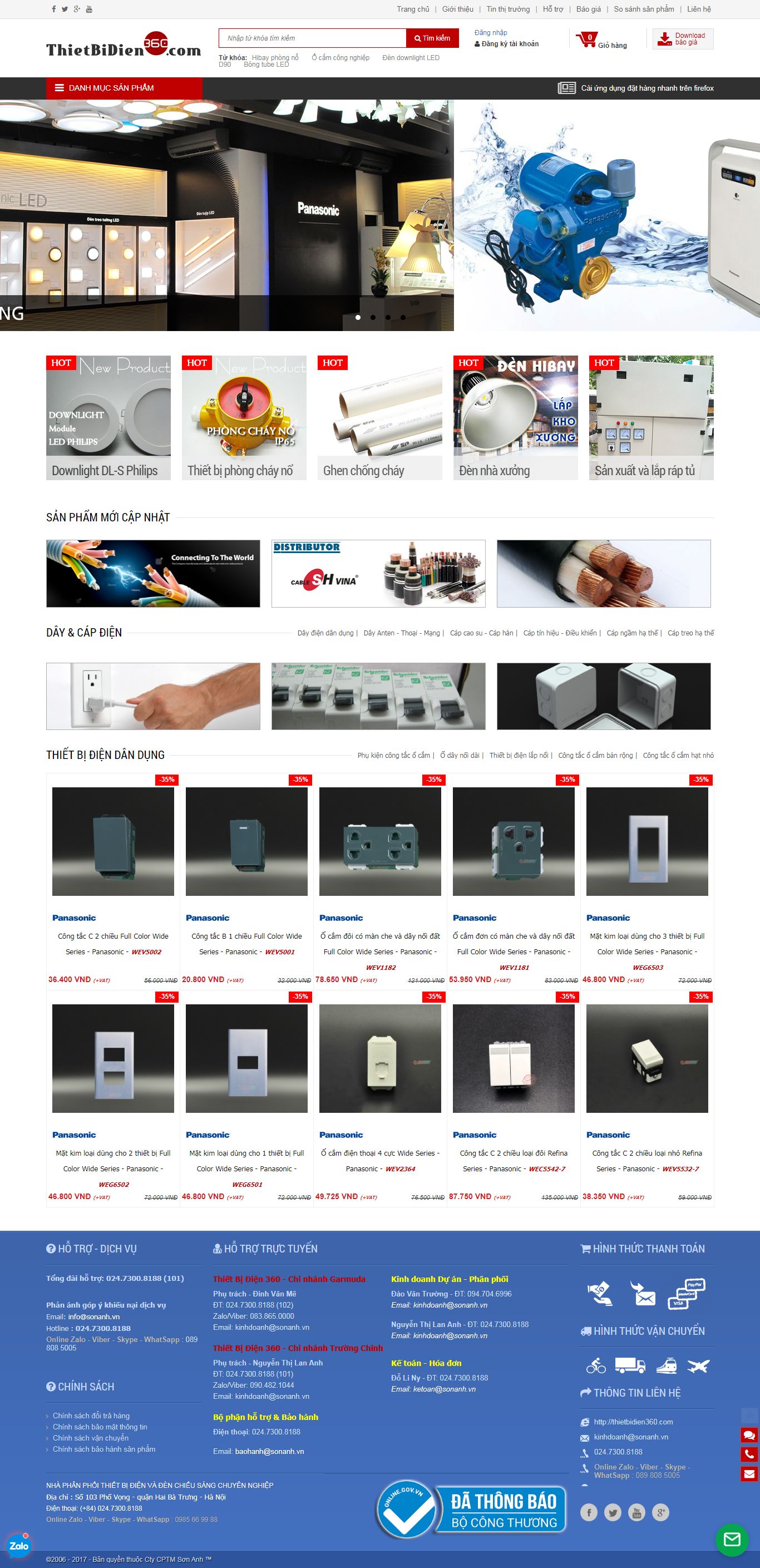 Thiết kế Web thiết bị Điện thietbidien360.com