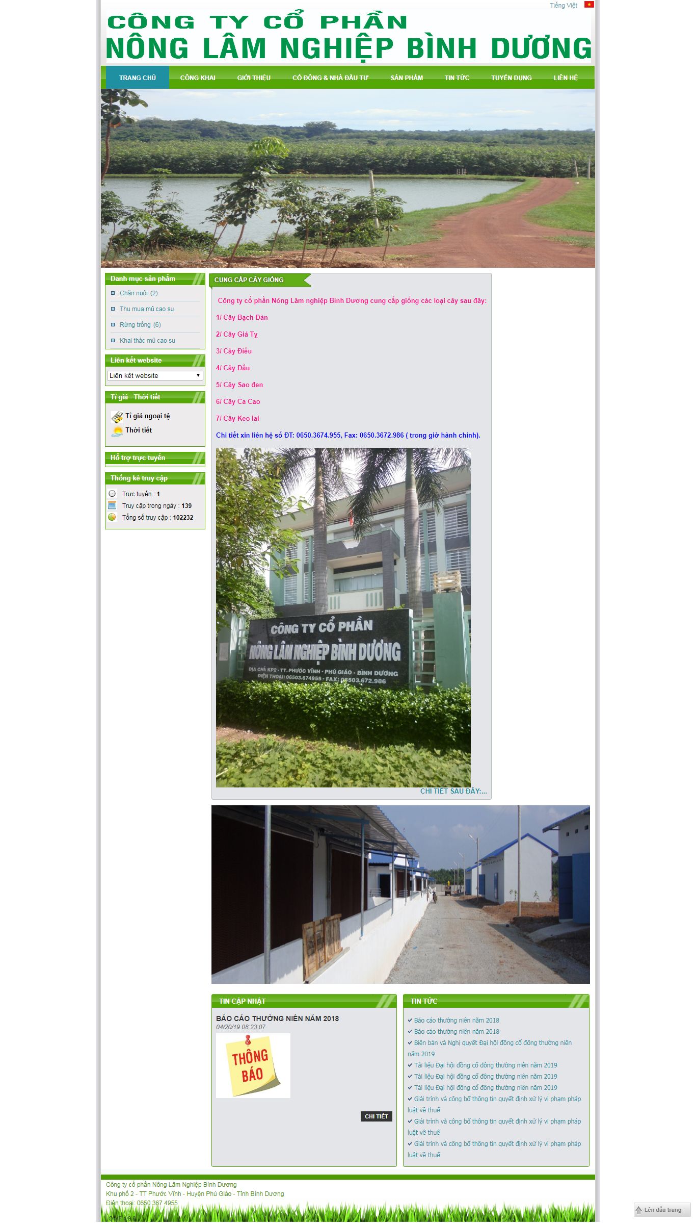 Thiết kế Web nông lâm nghiệp quyetthangqn.com