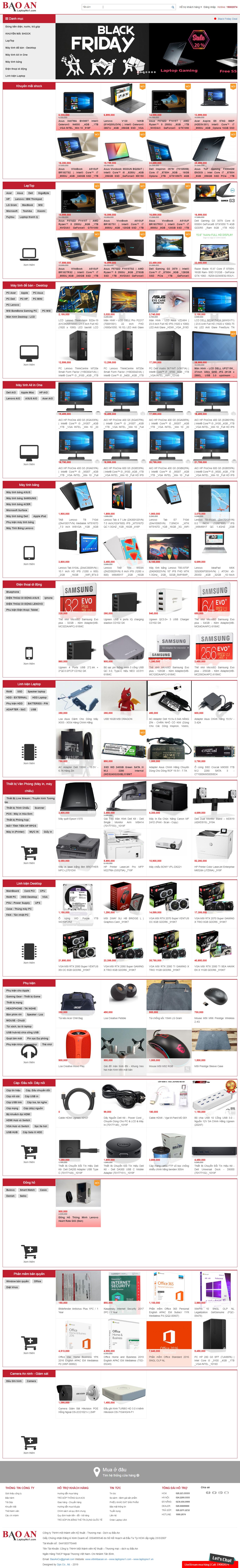 Thiết kế Web bán máy tính laptop laptopno1.com