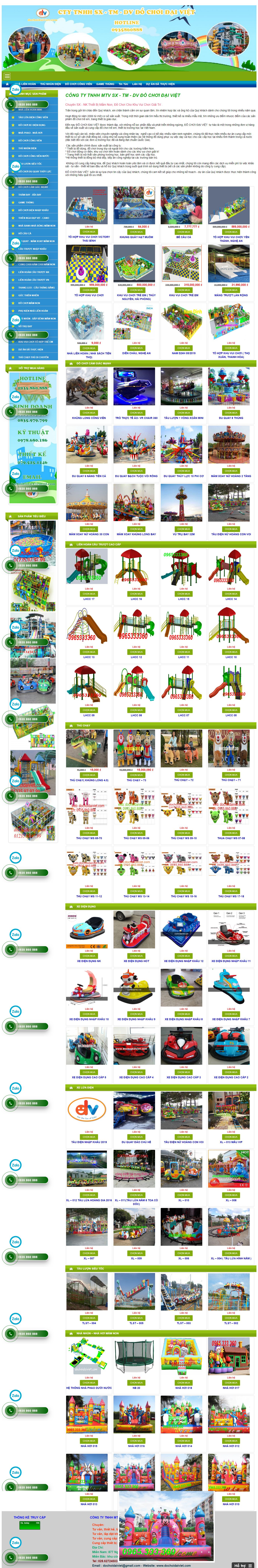Thiết kế Web bán Đồ chơi trẻ em dochoidaiviet.com