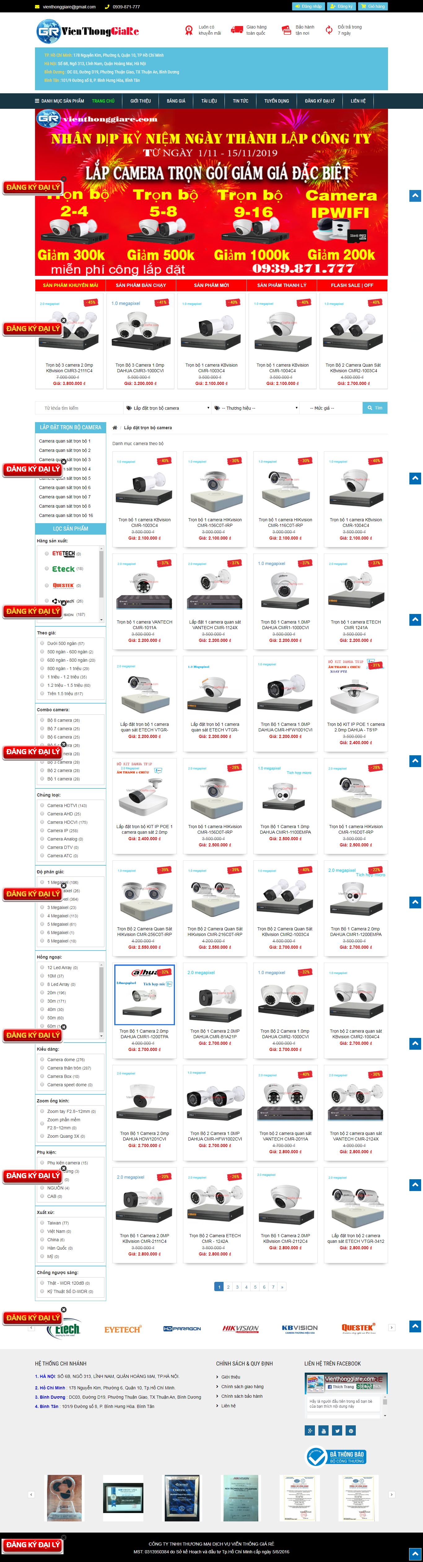 Thiết kế Web camera quan sát camerasaigon24h.com