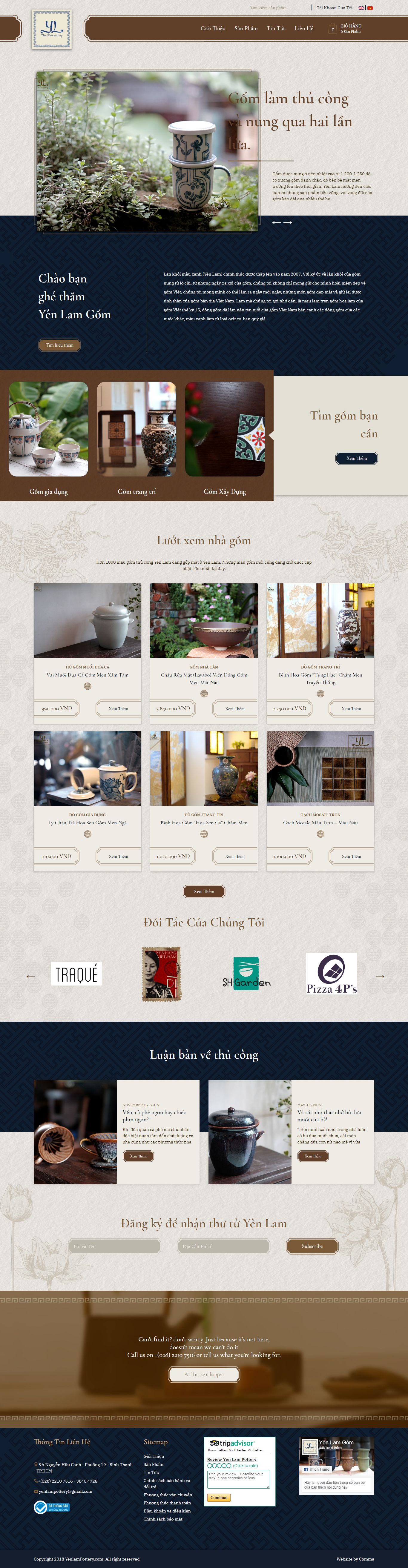 Thiết kế Web Đồ gốm sứ gomsuyenlam.vn
