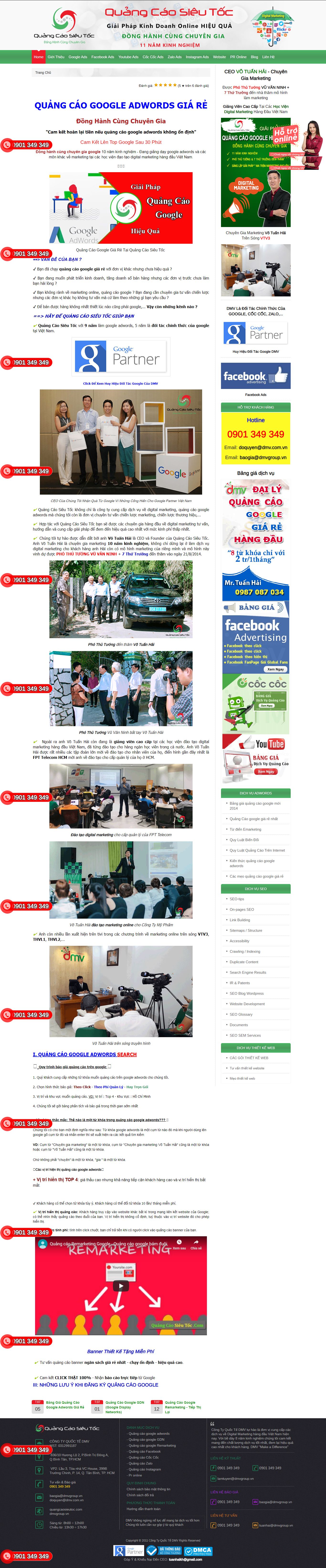 Thiết kế Web quảng cáo google adwords baogiaquangcaogoogle.com