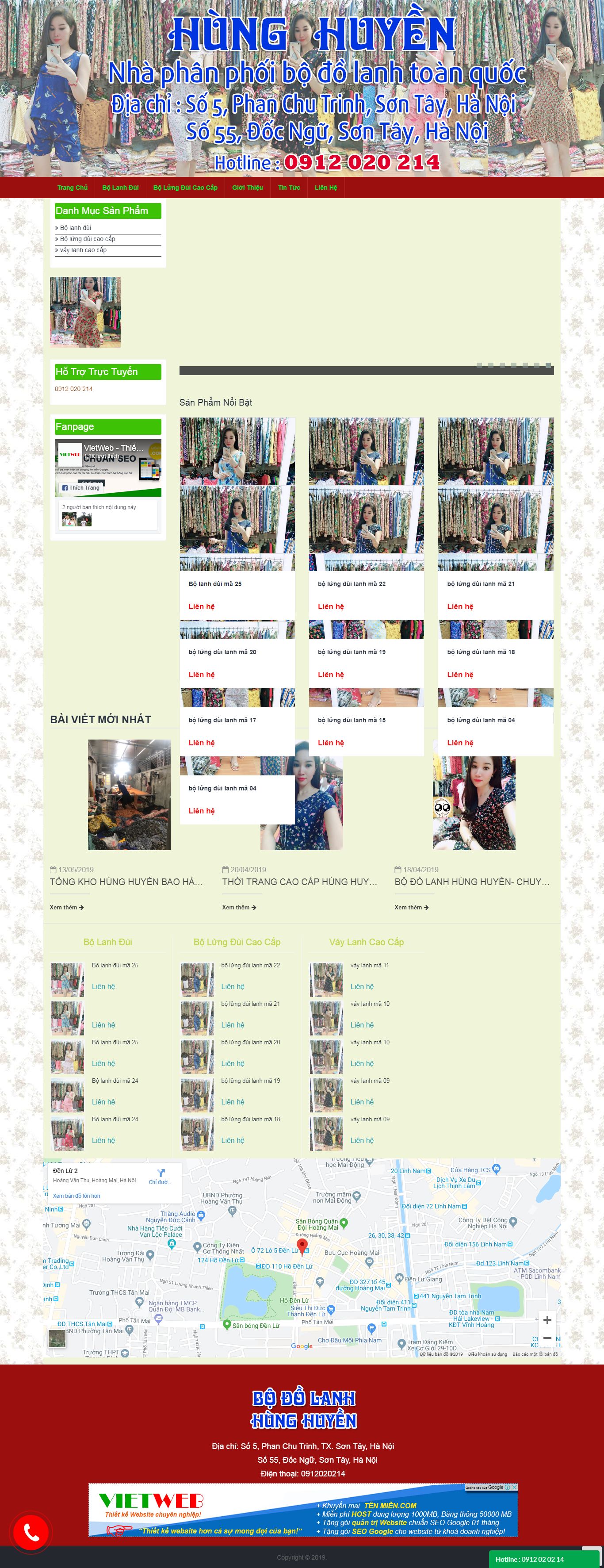 Thiết kế Web mới nhất bodolanhhunghuyen.com