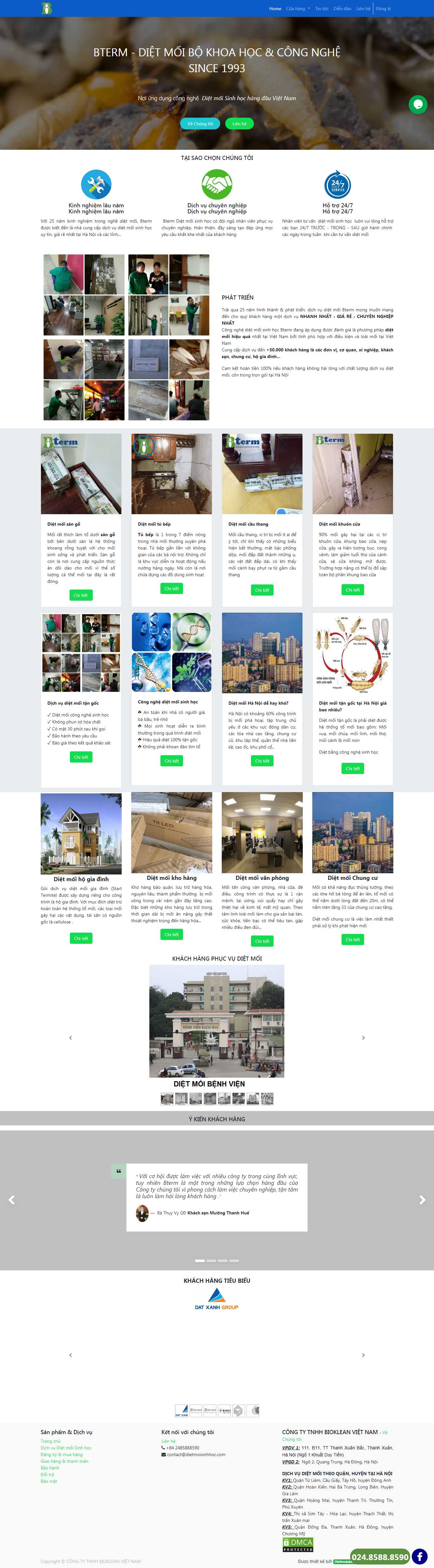 Thiết kế Web diệt mối dietmoisinhhoc.vn