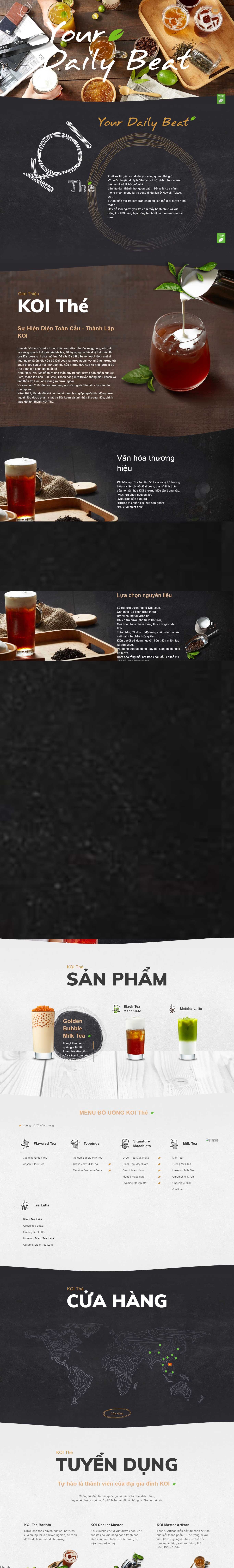 Thiết kế Web quán cafe koicafe.vn