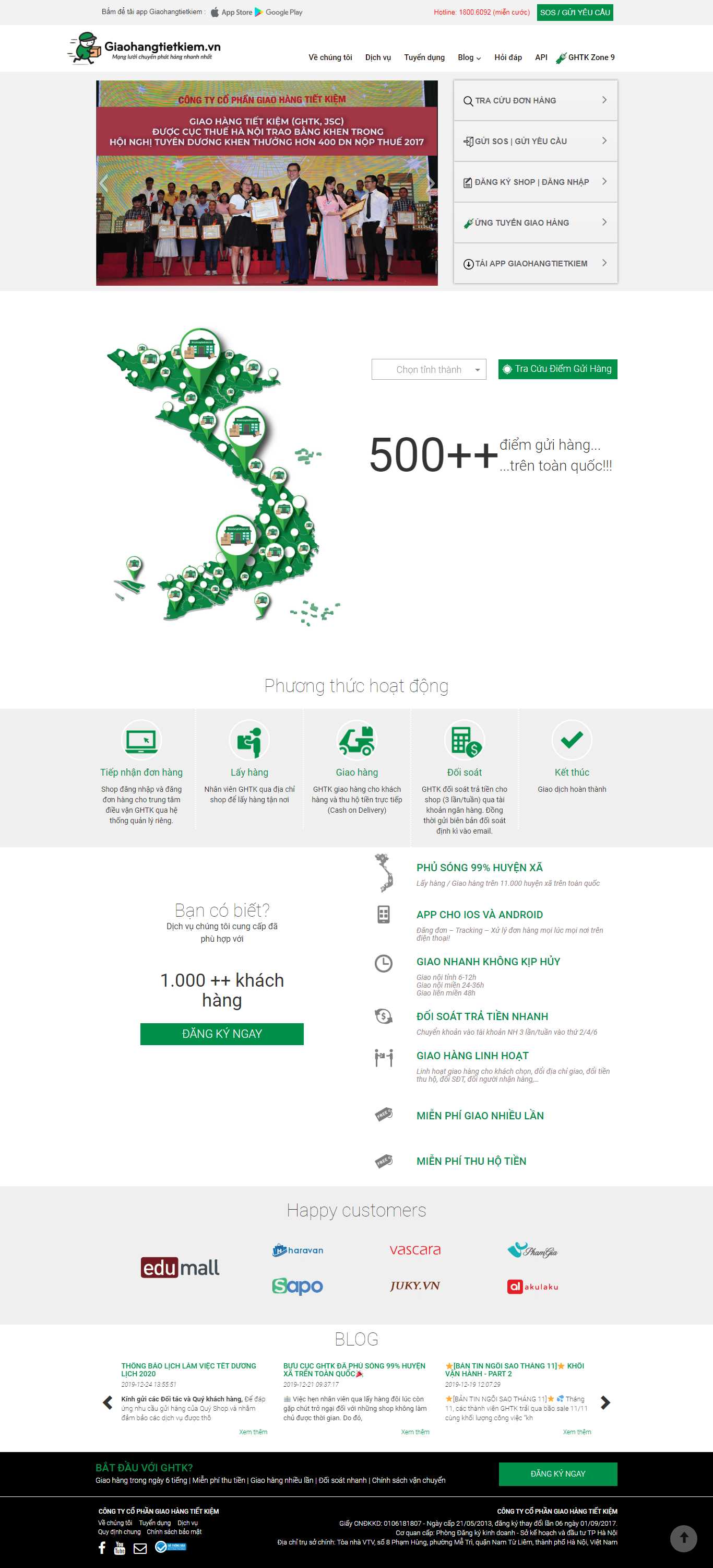 Thiết kế Web ship hàng giaohangtietkiem.vn