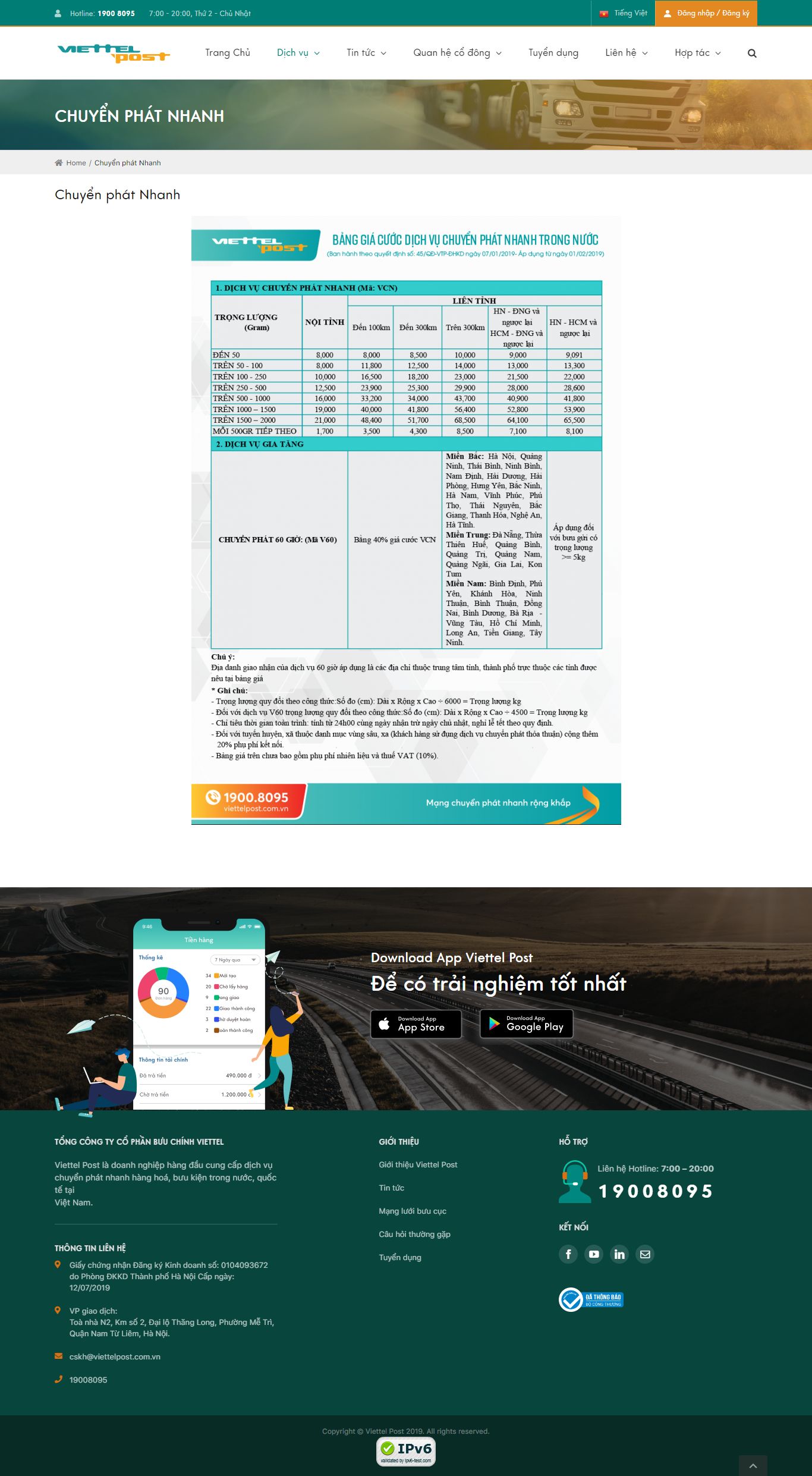 Thiết kế Web chuyển phát nhanh viettelpost.com.vn