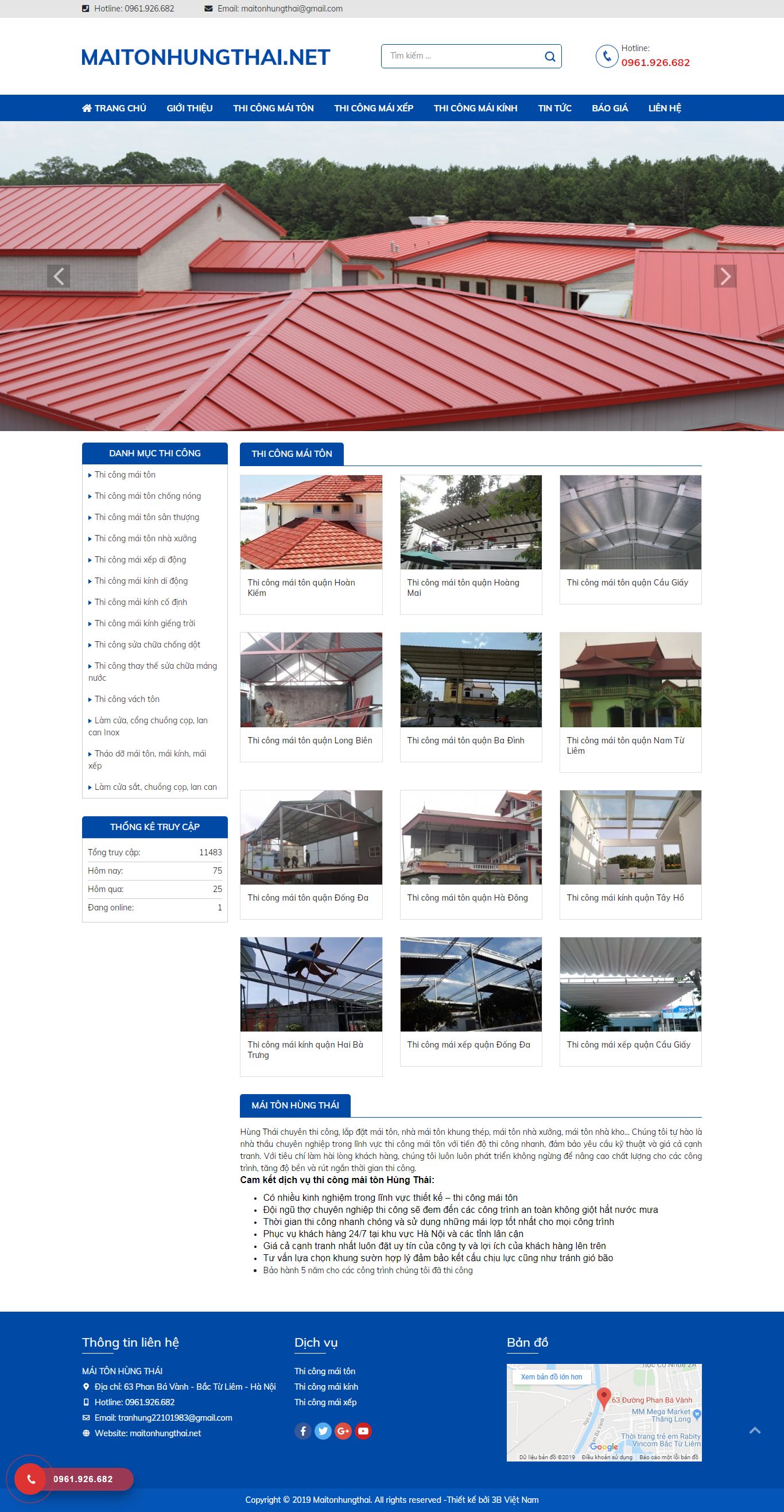 Thiết kế Web cơ khí maitonhungthai.net