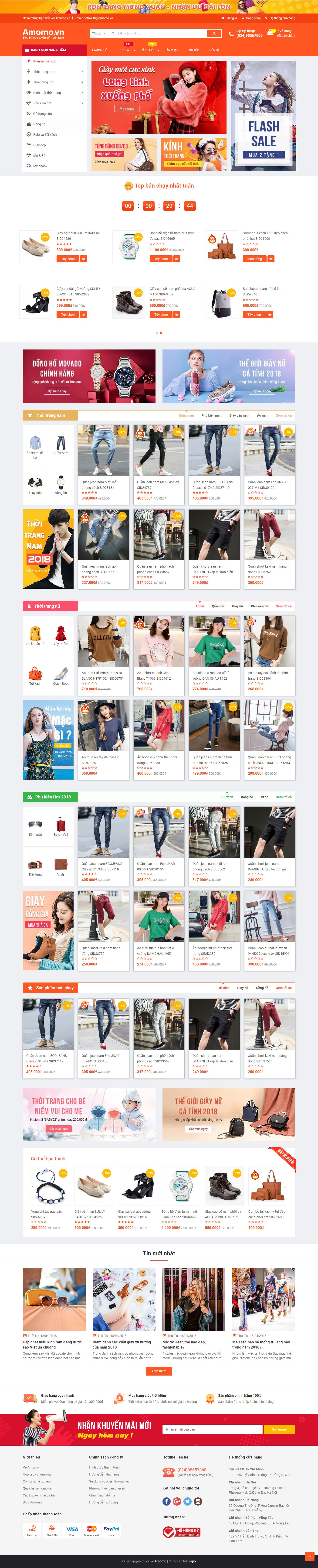 Thiết kế Web chuẩn seo google amomo.mysapo.net