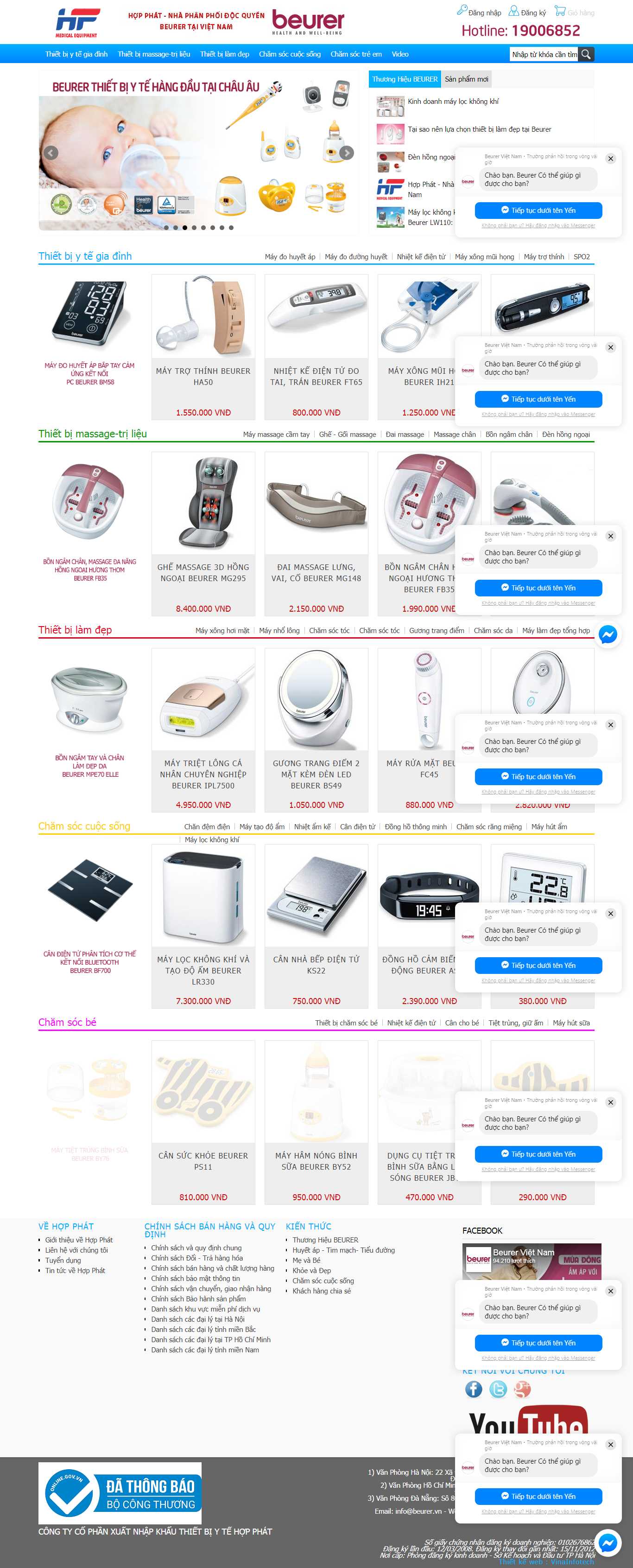 Thiết kế Web thiết bị y tế thietbiyte-eu.vn