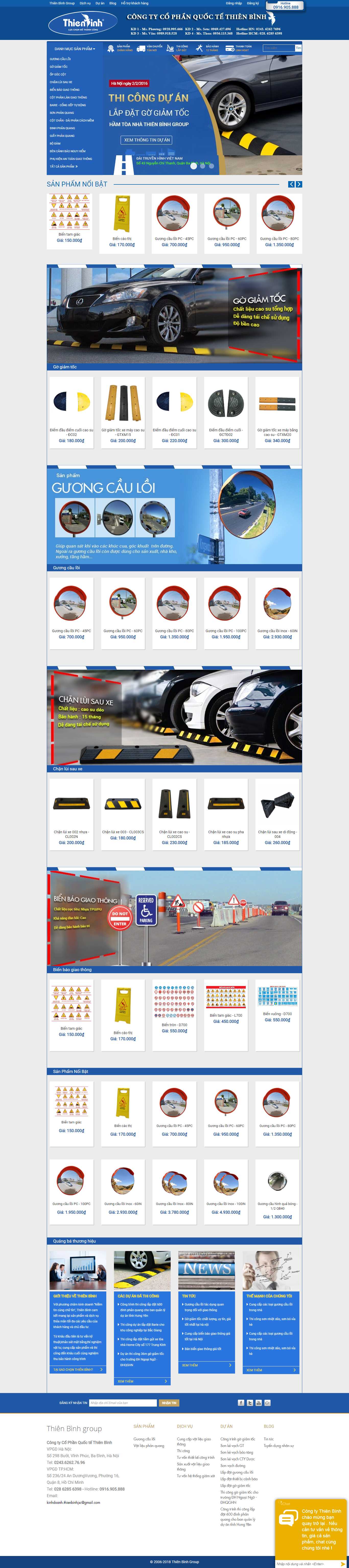 Thiết kế Web vật tư giao thông thietbiantoangiaothong.com