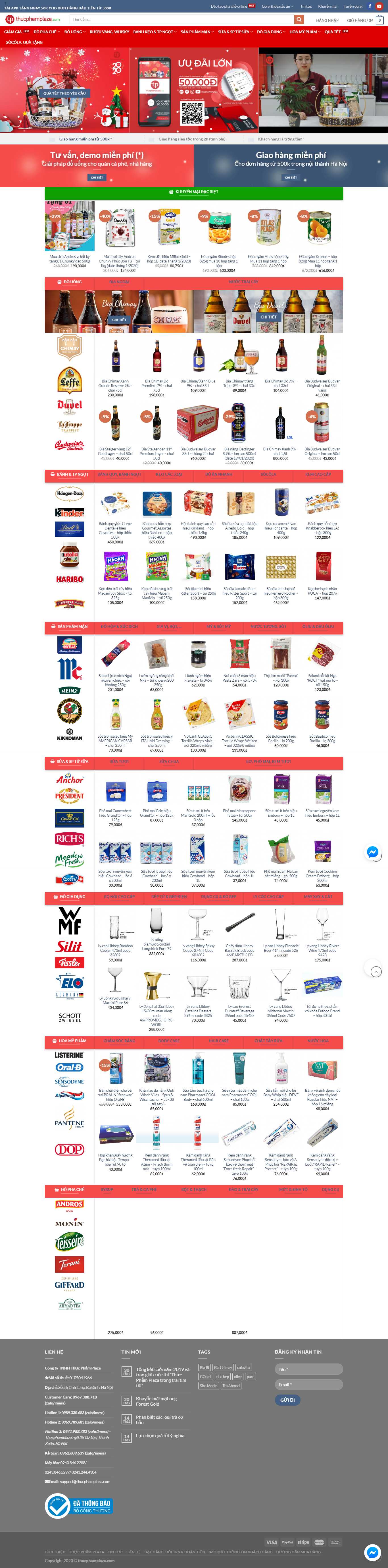 Thiết kế Web bánh kẹo thucphamplaza.com