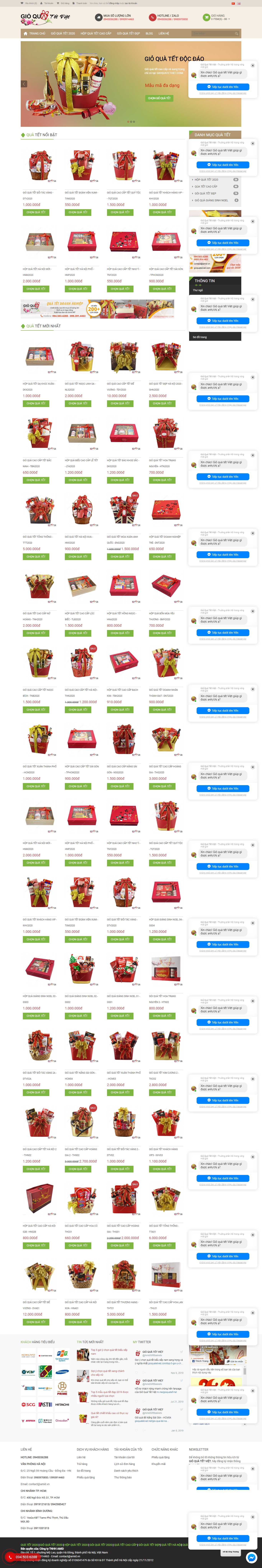 Thiết kế Web hàng tết gioquatetviet.com