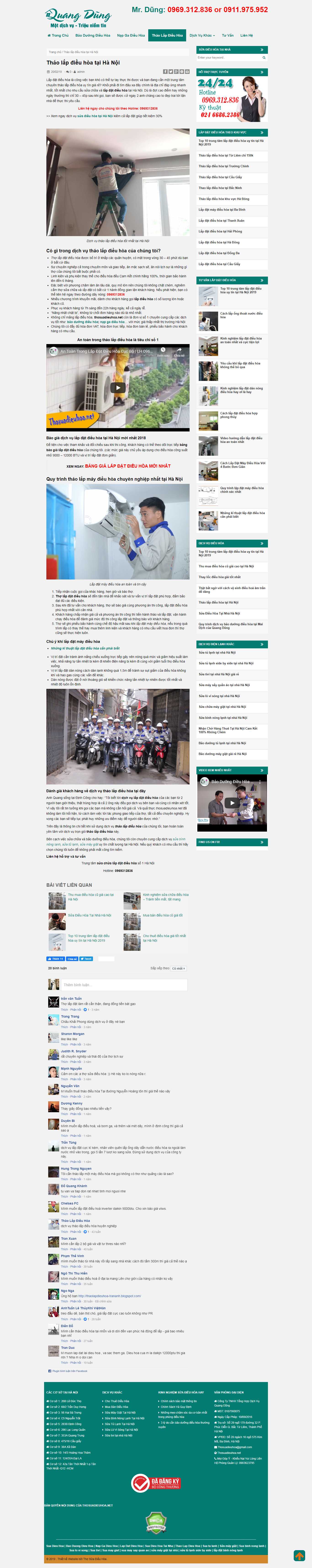 Thiết kế Web lắp đặt điều hòa thosuadieuhoa.net