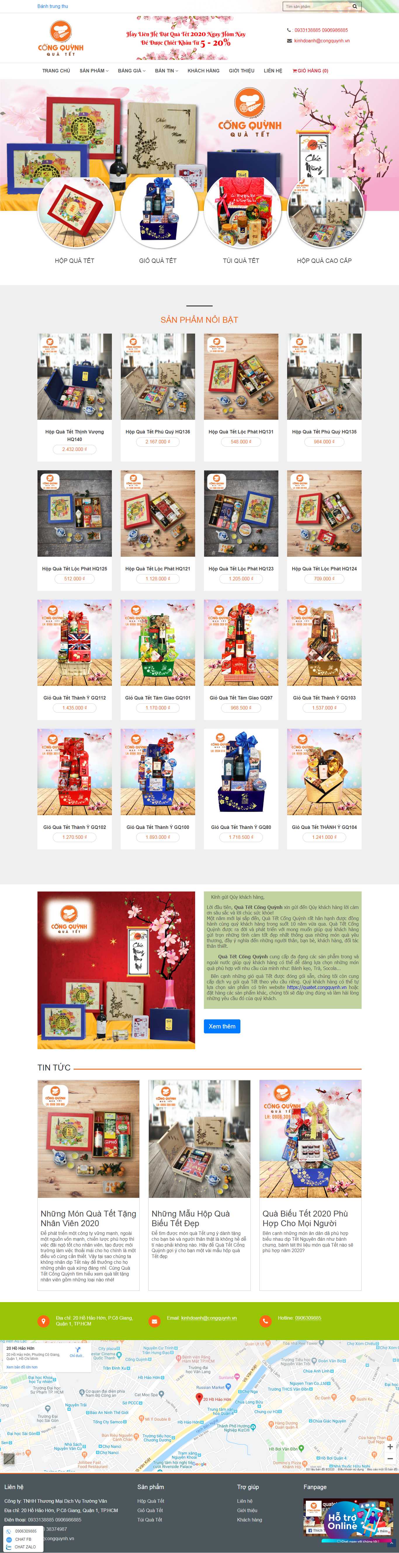 Thiết kế Web quà tết quatet.congquynh.vn