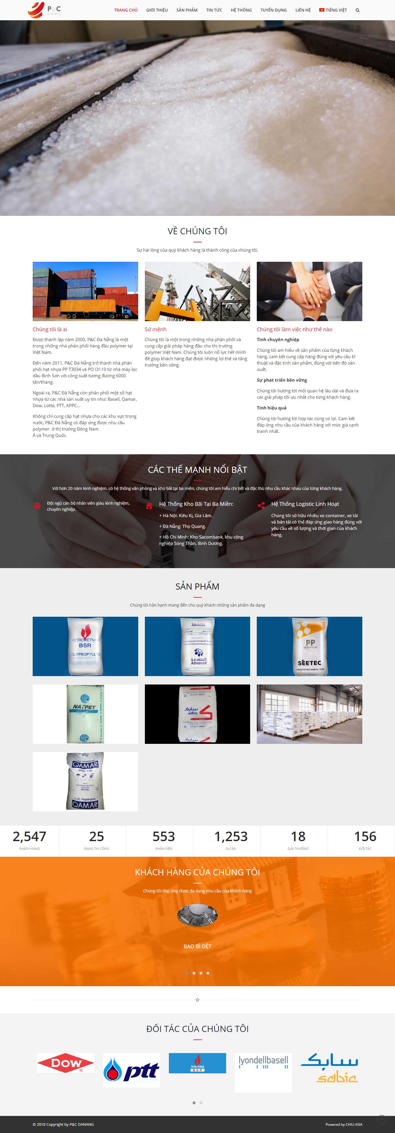 Thiết kế Web sản xuất nhựa pcdanang.com