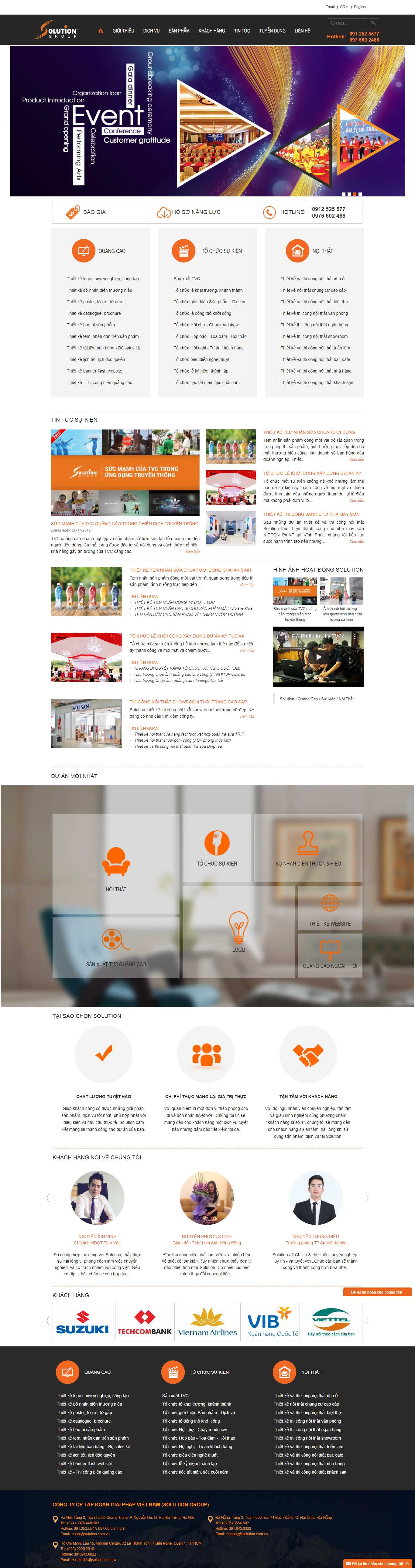 Thiết kế Web công ty solution.com.vn