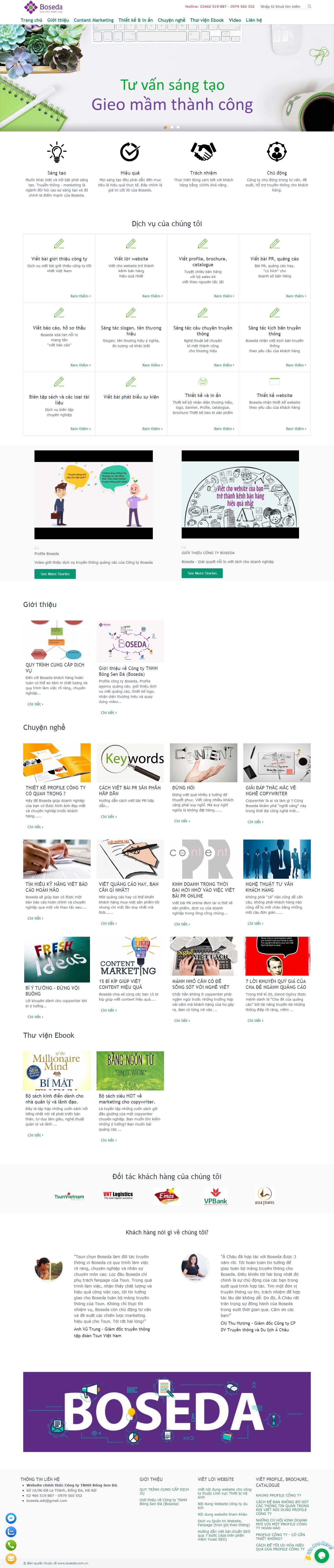 Thiết kế Web giá tốt boseda.com.vn