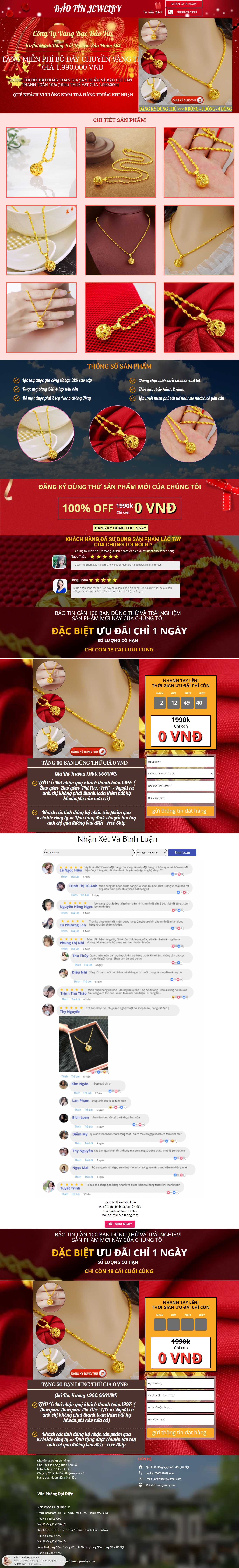 Thiết kế Web theo yêu cầu baotinjewelry.com