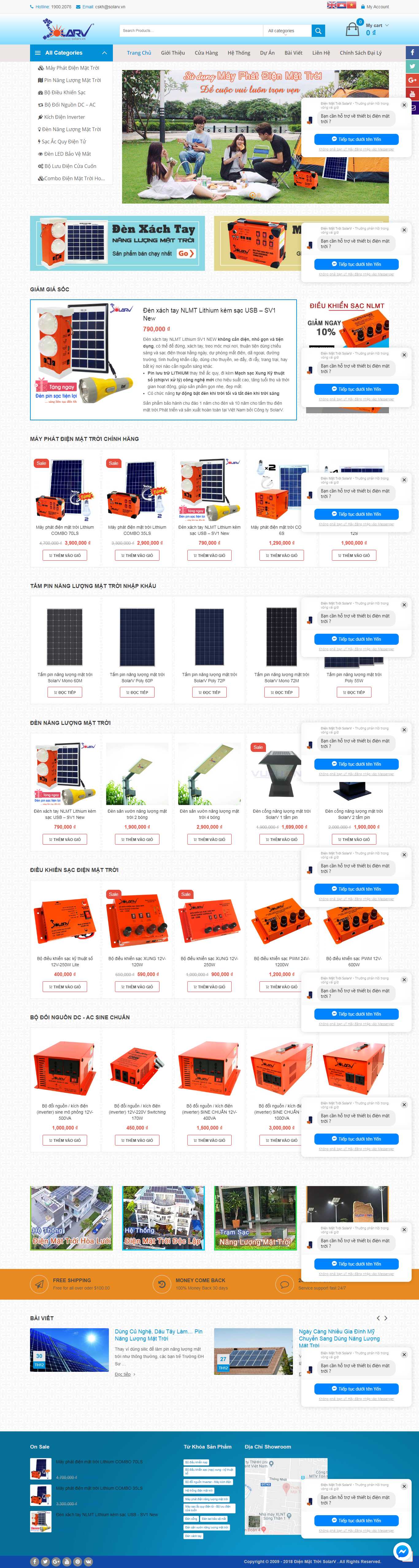 Thiết kế Web ắc quy solarv.vn