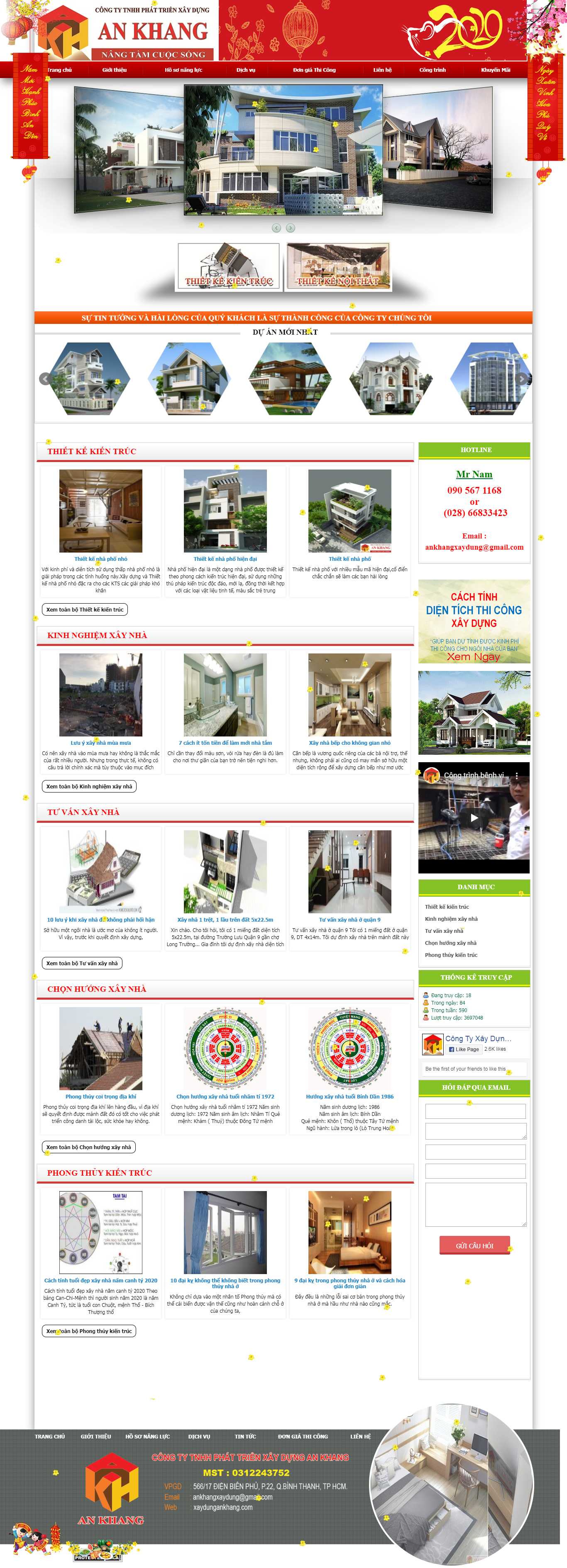 Thiết kế Web xây dựng xaydungankhang.com
