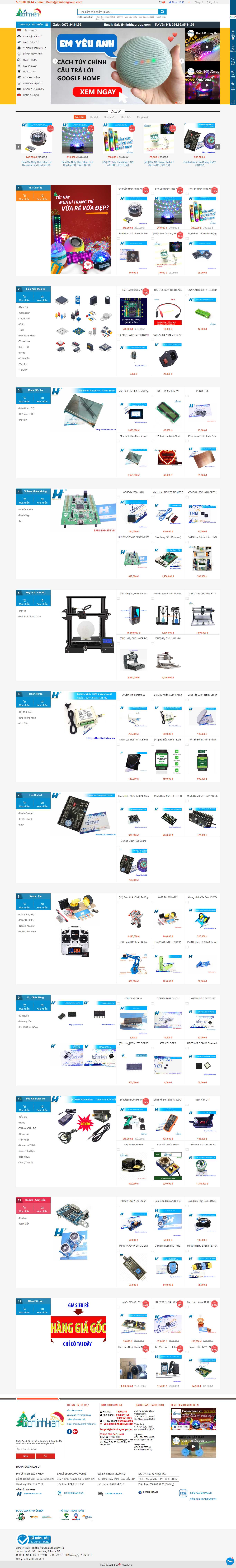 Thiết kế Web điện tử banlinhkien.com