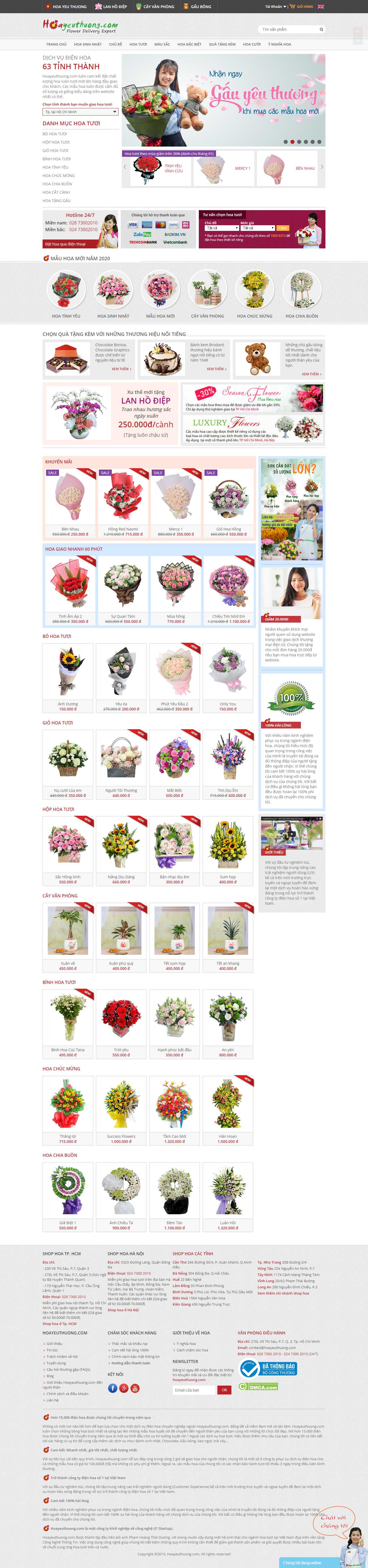 Thiết kế Web chuyên nghiệp hà nội hoayeuthuong.com