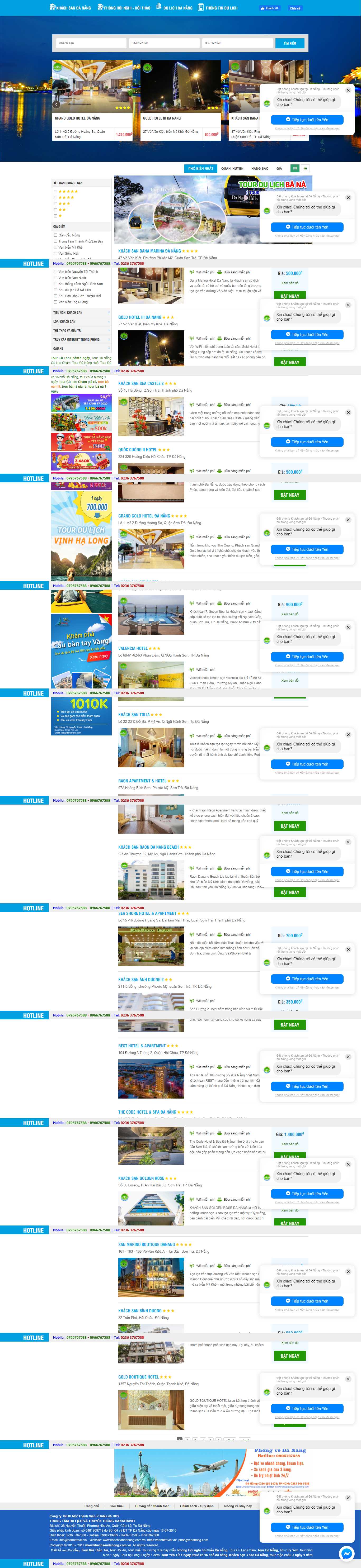 Thiết kế Web cao cấp khachsandanang.com.vn