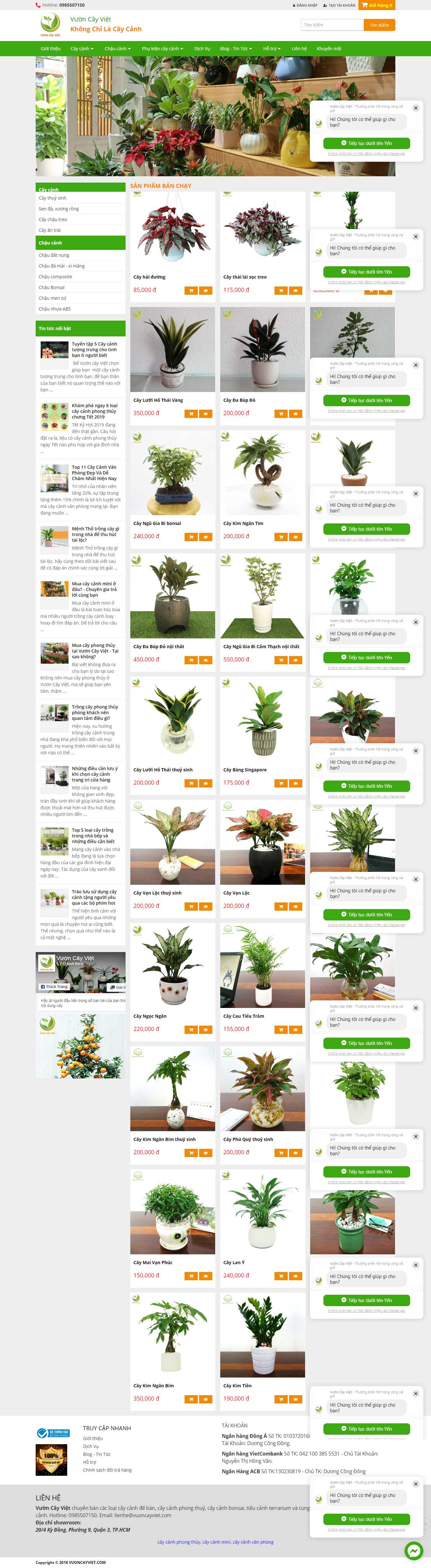 Thiết kế Web cá nhân vuoncayviet.com