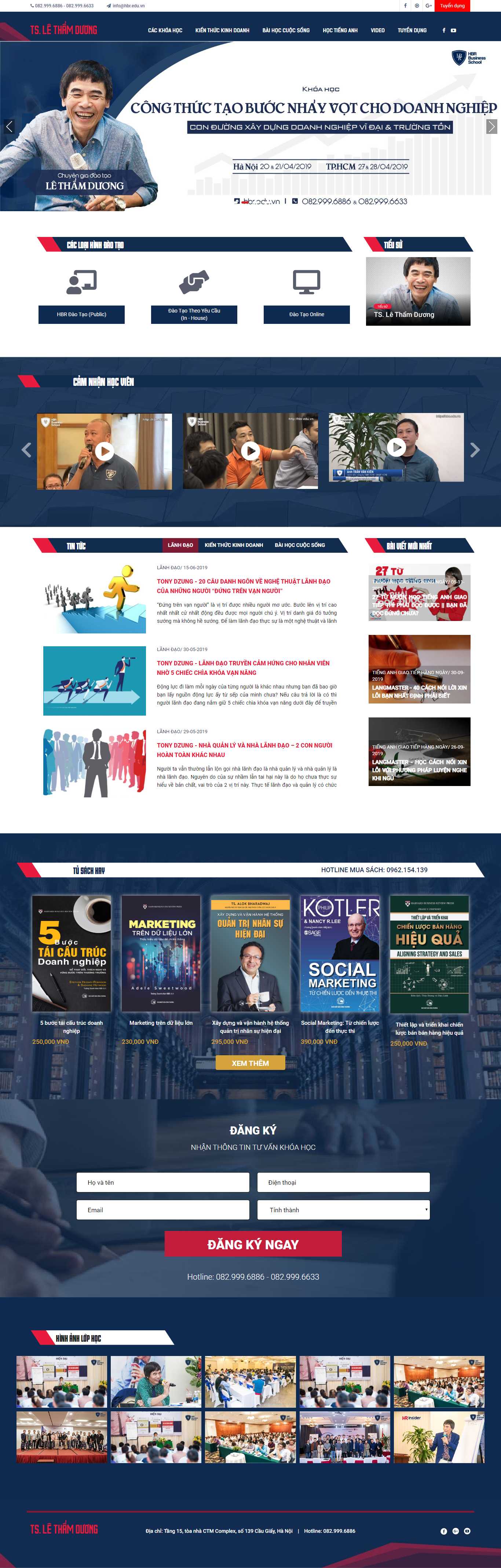 Thiết kế Web người nổi tiếng tslethamduong.com