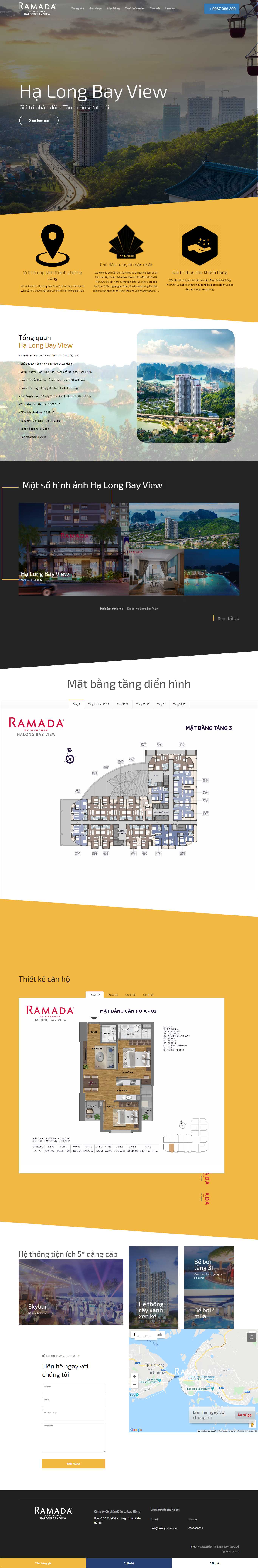 Thiết kế Web landing page canhohalongbayview.site