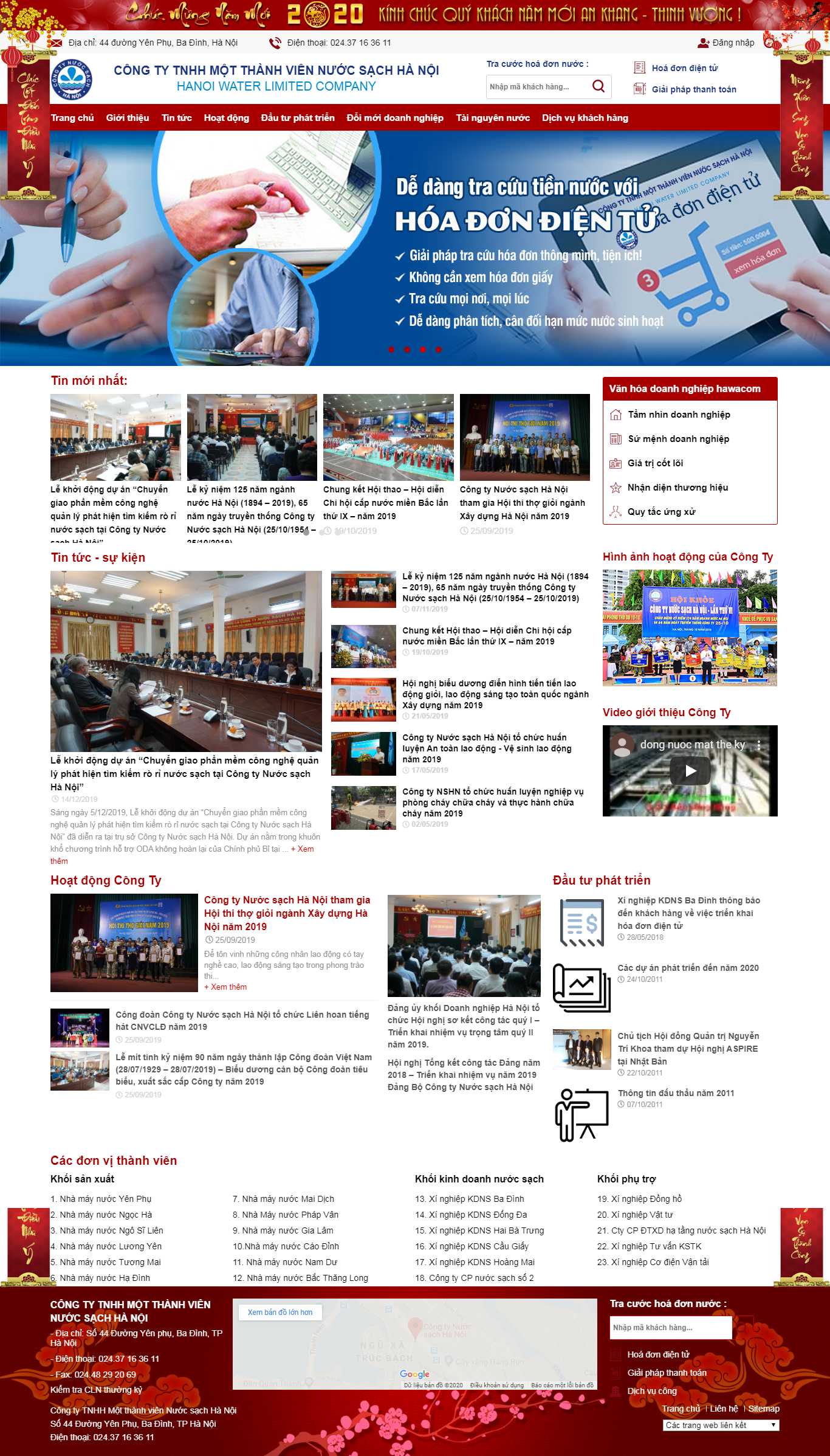 Thiết kế Web giới thiệu công ty hawacom.vn
