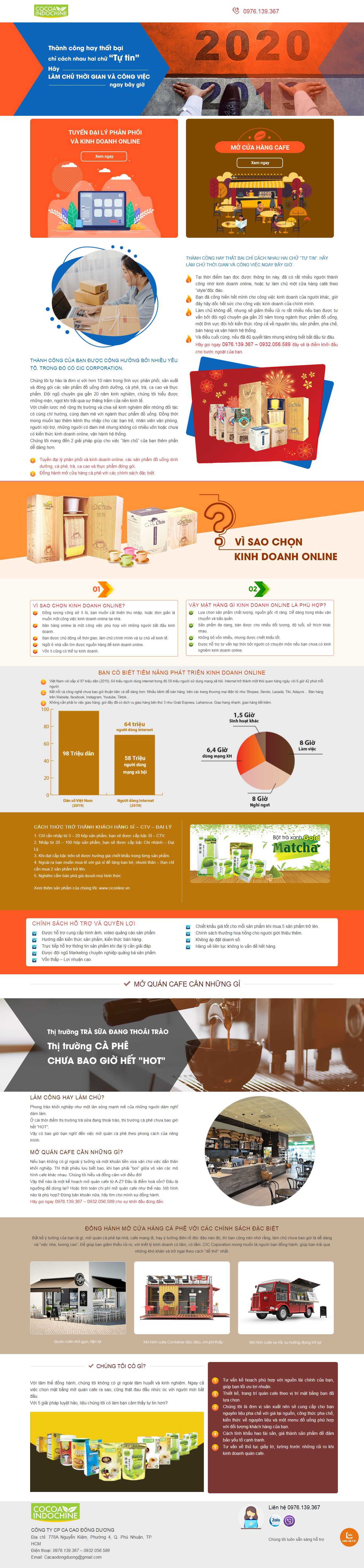 Thiết kế Web kinh doanh online ciconline.vn