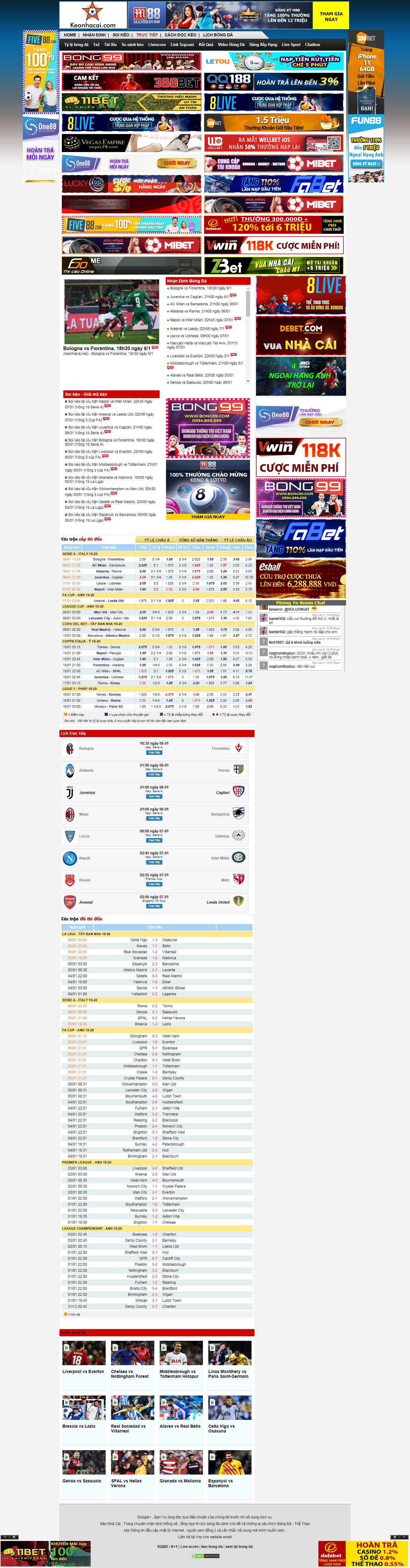 Thiết kế Web bóng đá keonhacai.net