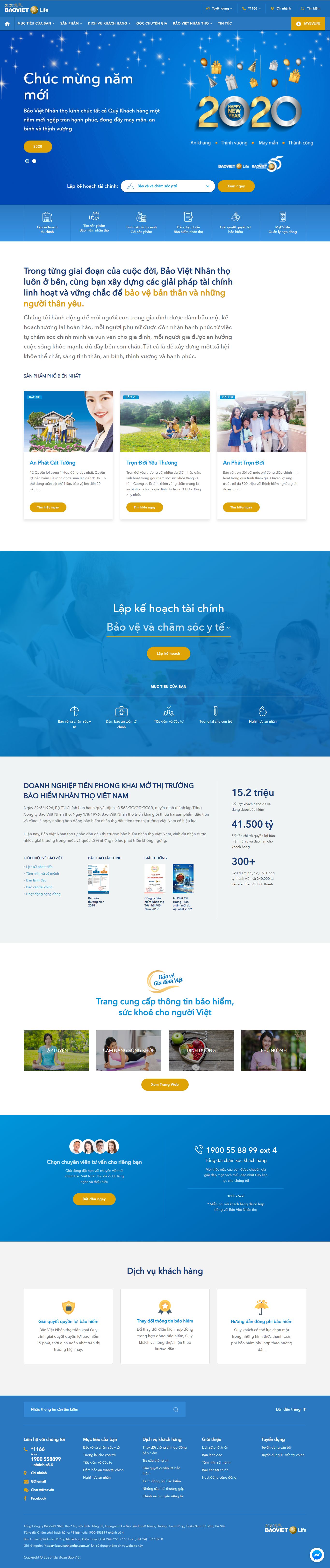 Thiết kế Web bán bảo hiểm baovietnhantho.com.vn
