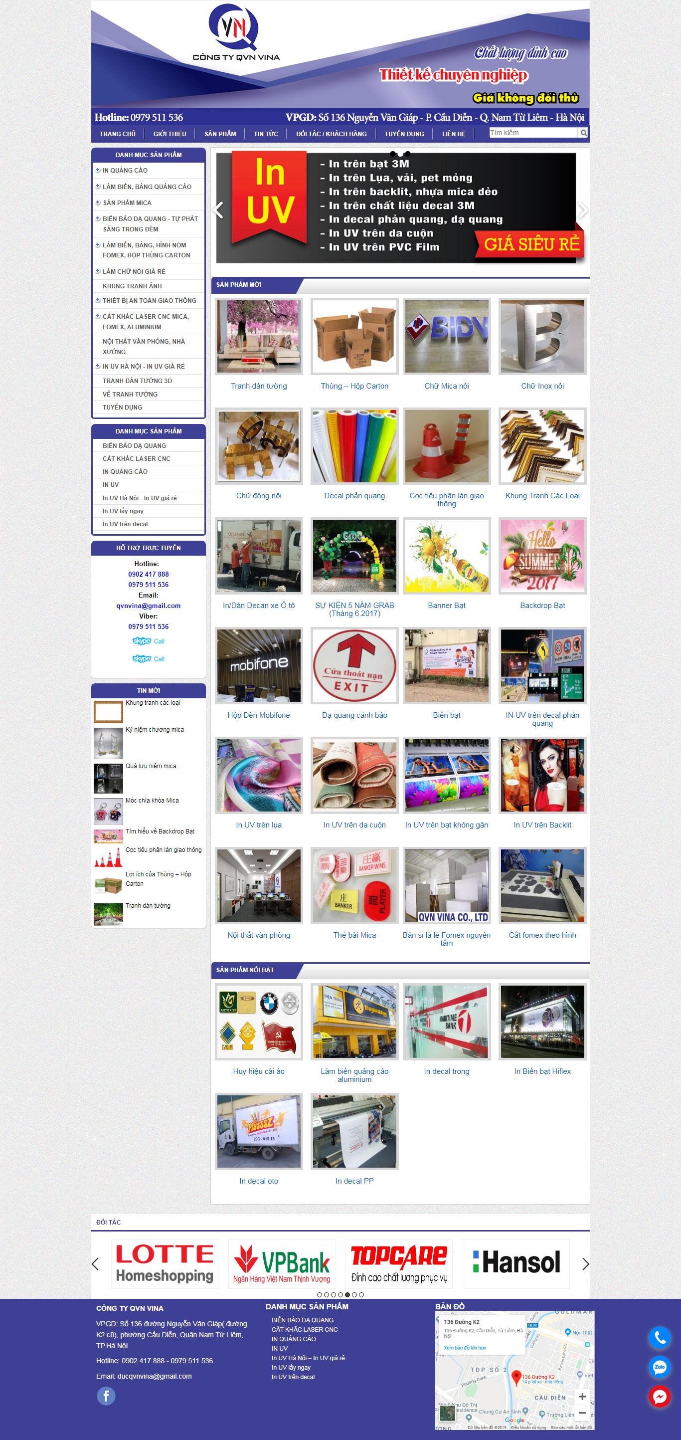 Thiết kế Web biển quảng cáo giá rẻ quangcaoqvn.com