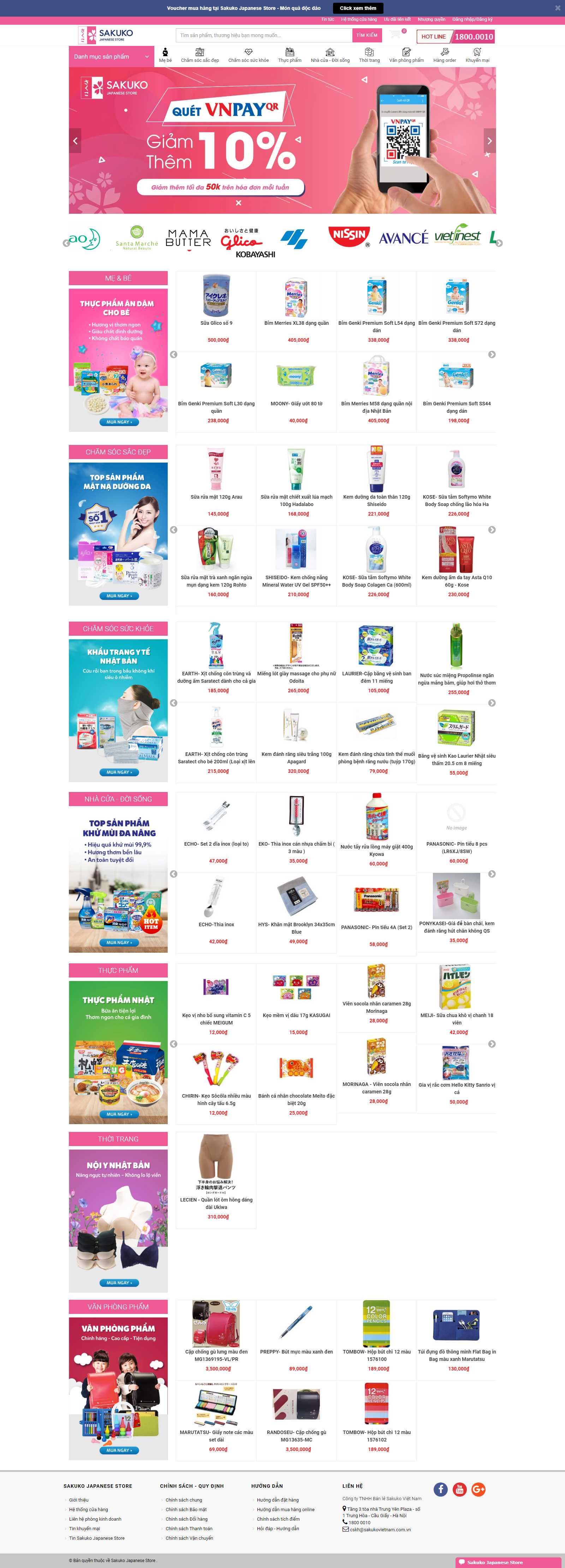 Thiết kế Web joomla sakukostore.com.vn