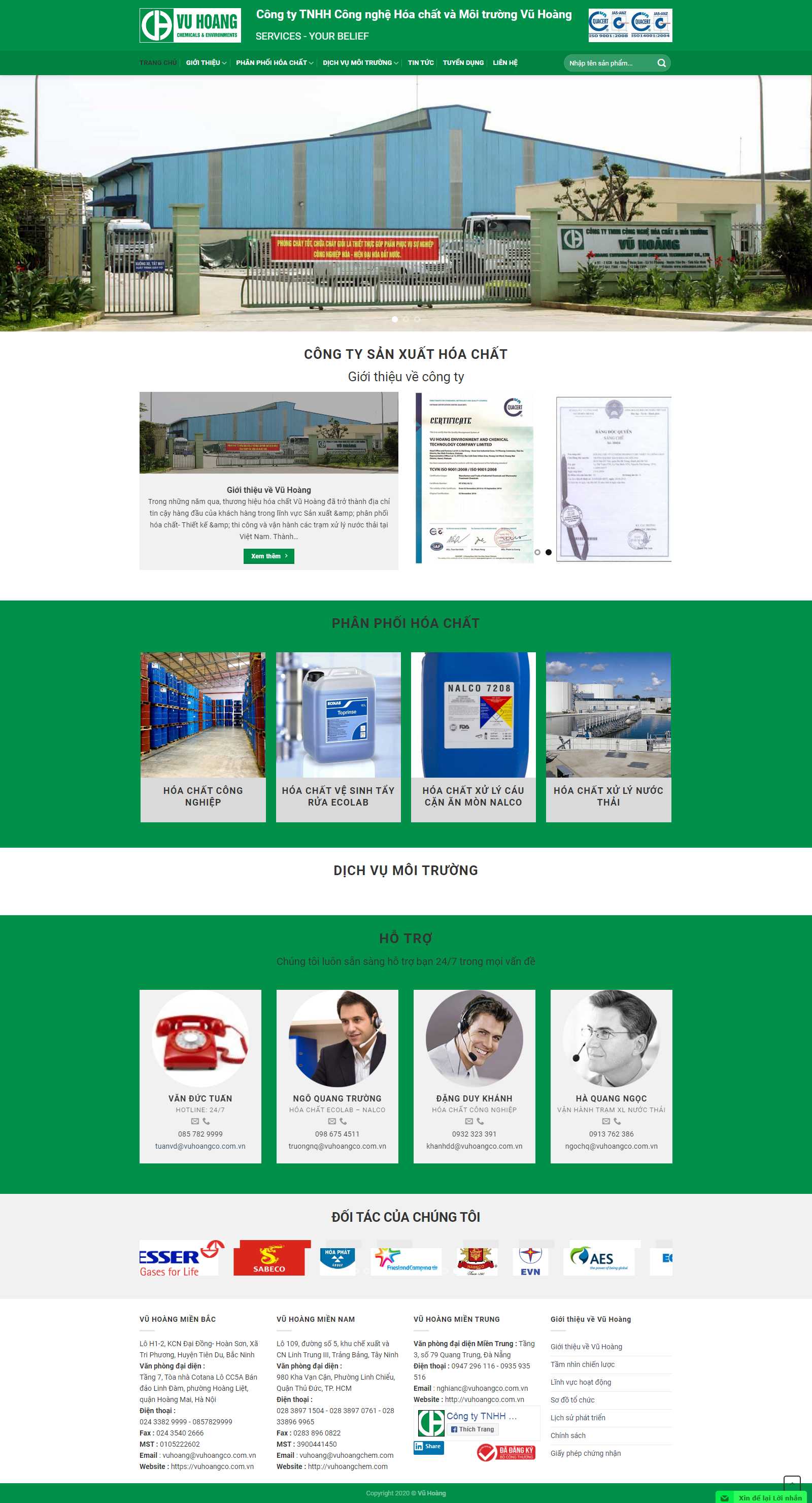 Thiết kế Web laravel vuhoangco.com.vn