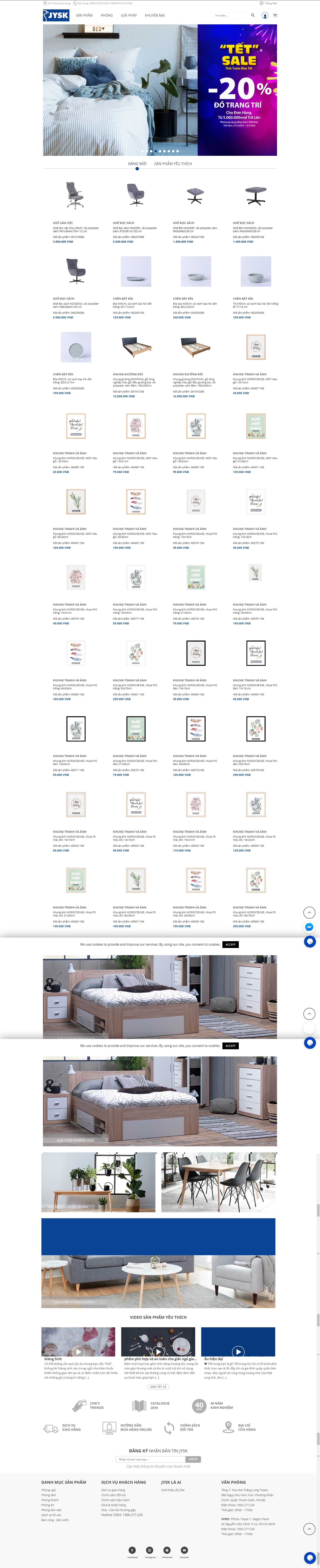 Thiết kế Web load nhanh jysk.vn