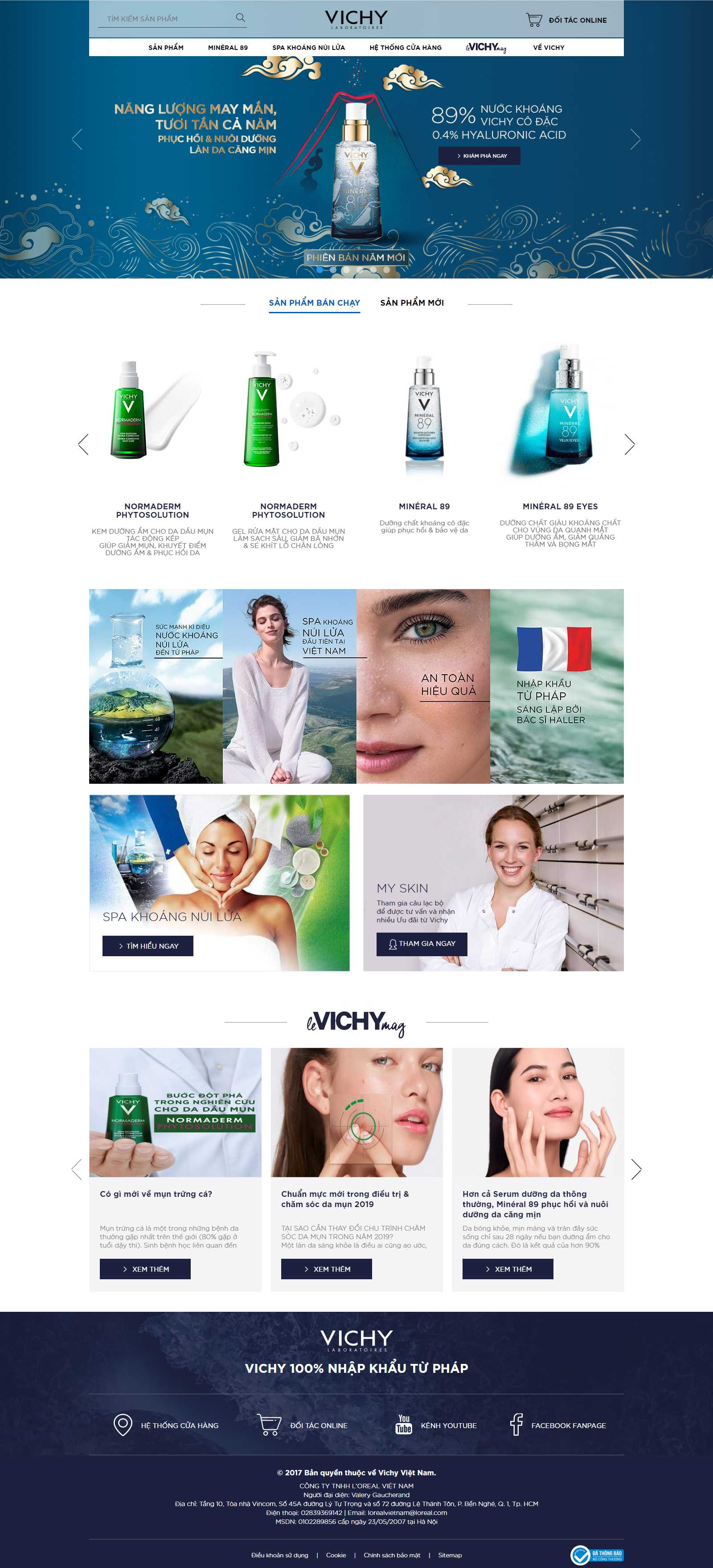 Thiết kế Web chất lượng vichy.com.vn