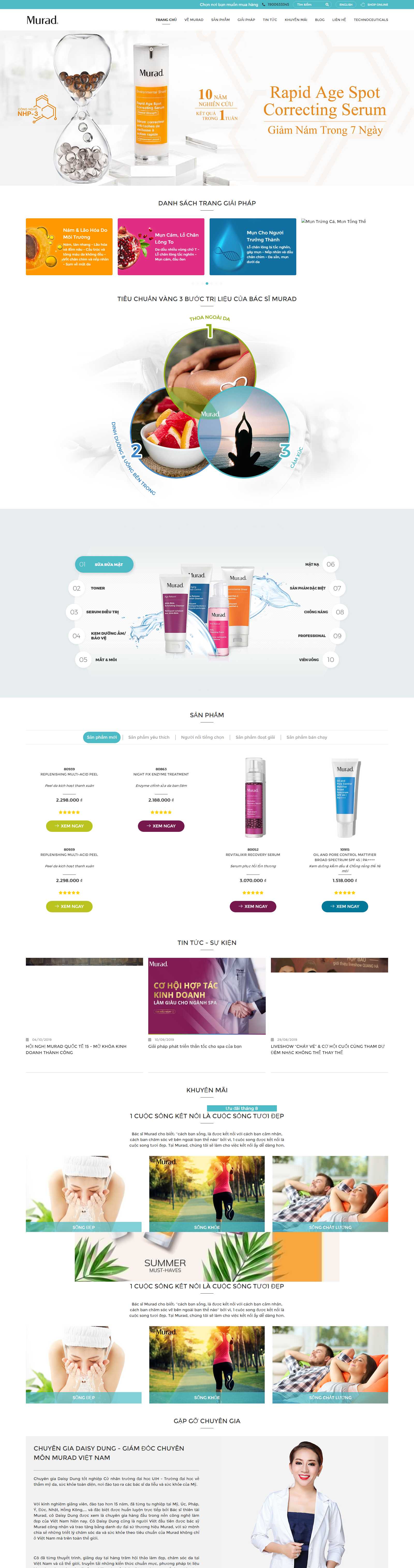 Thiết kế Web chất lượng muradvietnam.vn