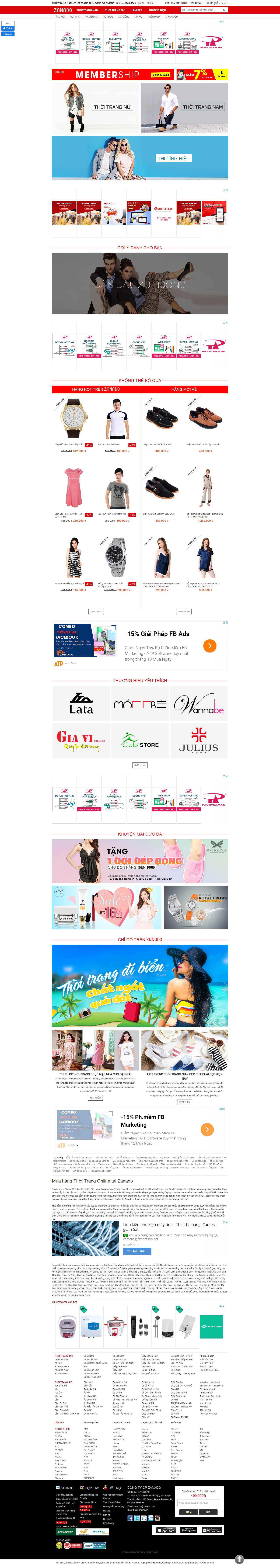 Thiết kế Web siêu việt zanado.com