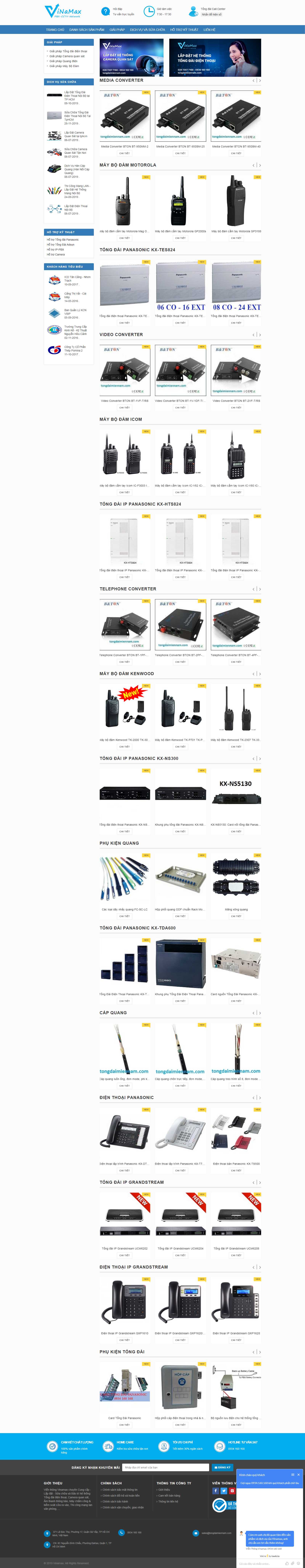 Thiết kế Web dịch vụ tongdaimiennam.com