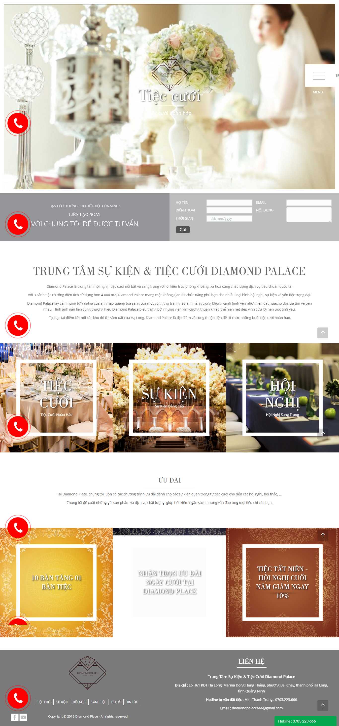 Thiết kế Web tốt nhất hà nội diamondpalace.net
