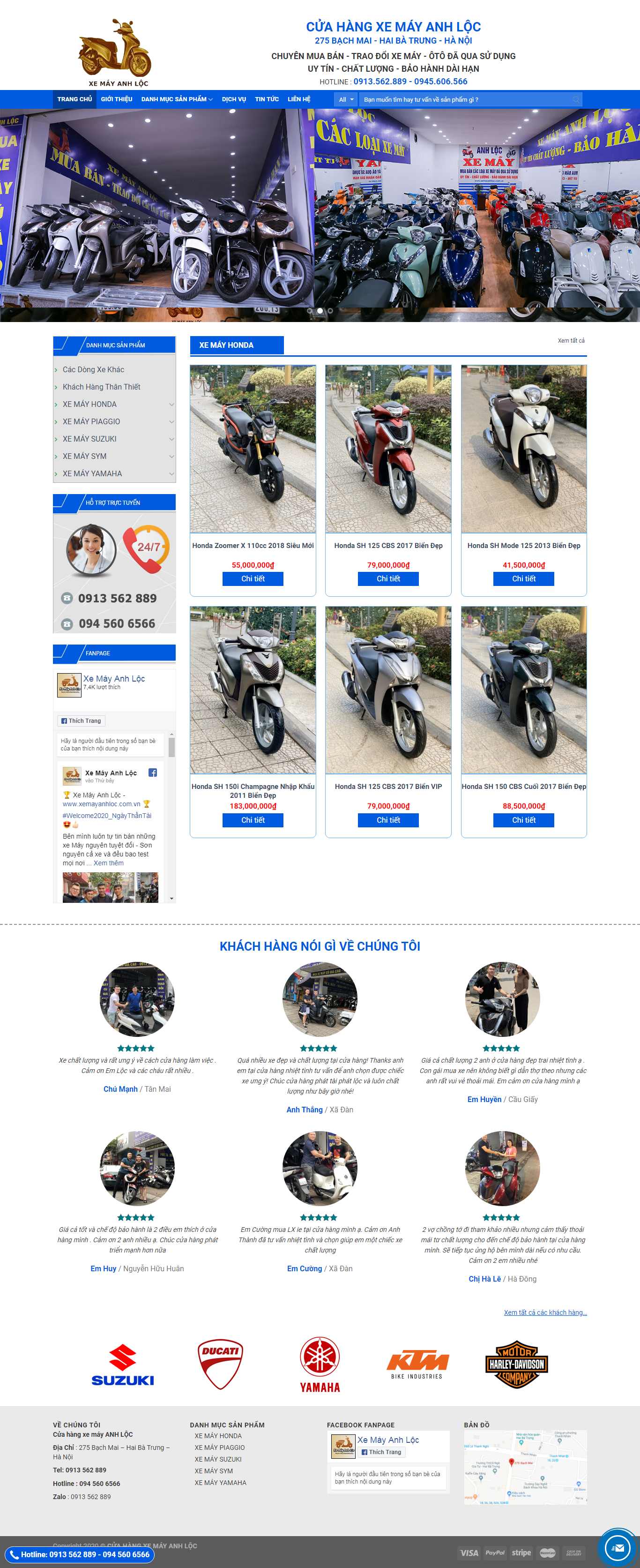 Thiết kế Web Ô tô xe máy xemayanhloc.com.vn