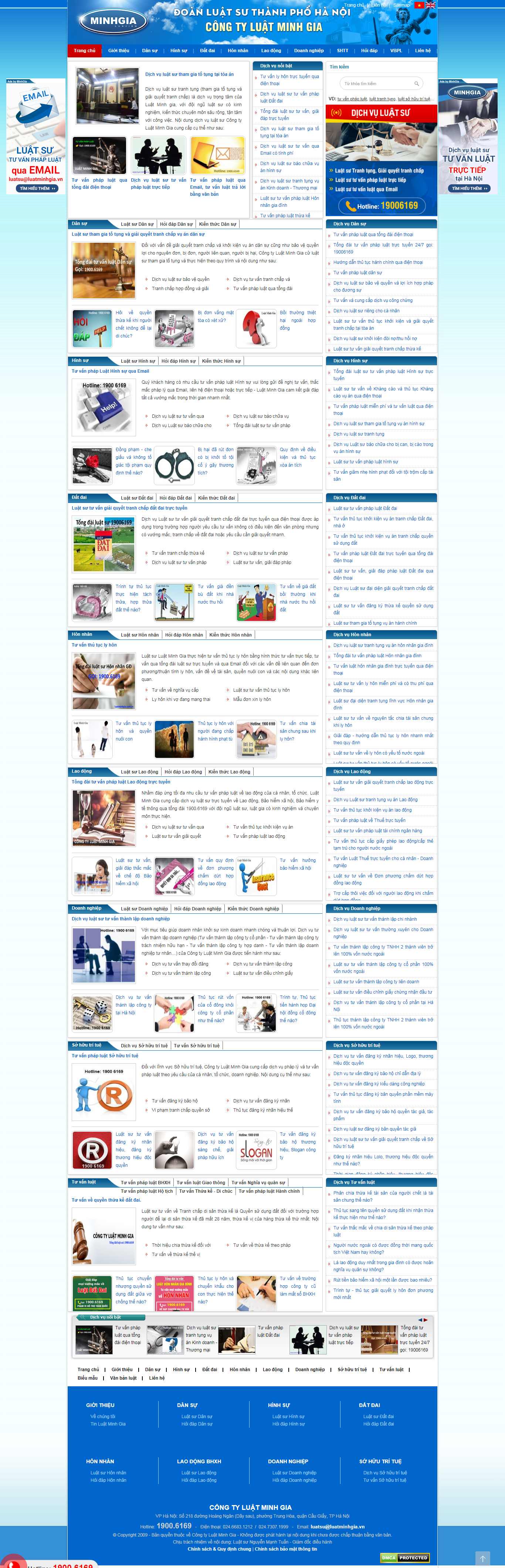 Thiết kế Web luật tòa án tư vấn luatminhgia.com.vn