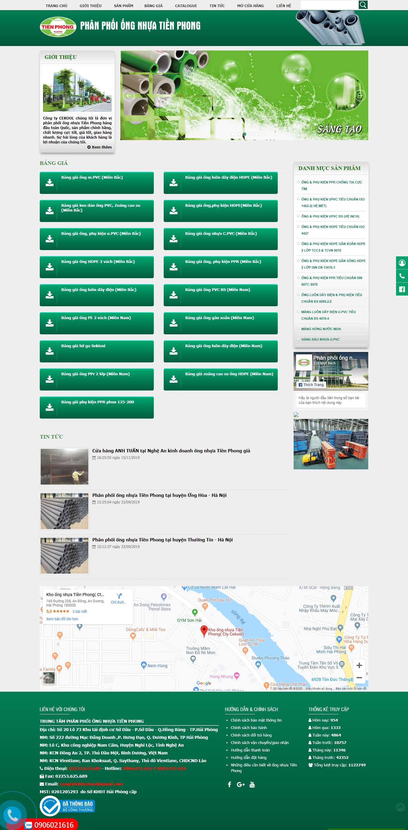 Thiết kế Web quận hoàn kiếm phanphoiongnhuatienphong.vn